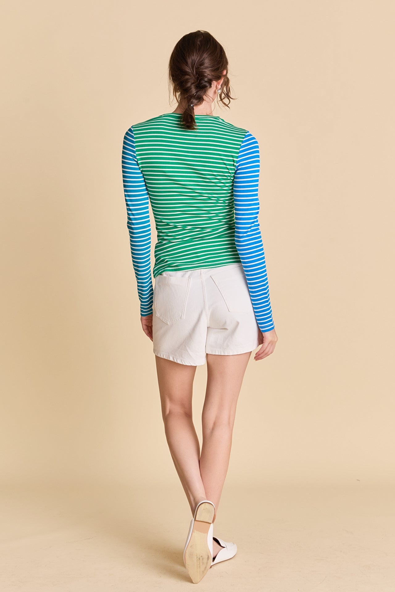 ENGLISH FACTORY - Bold Stripe Colorblock Tee - T-SHIRTS available at Objectrare