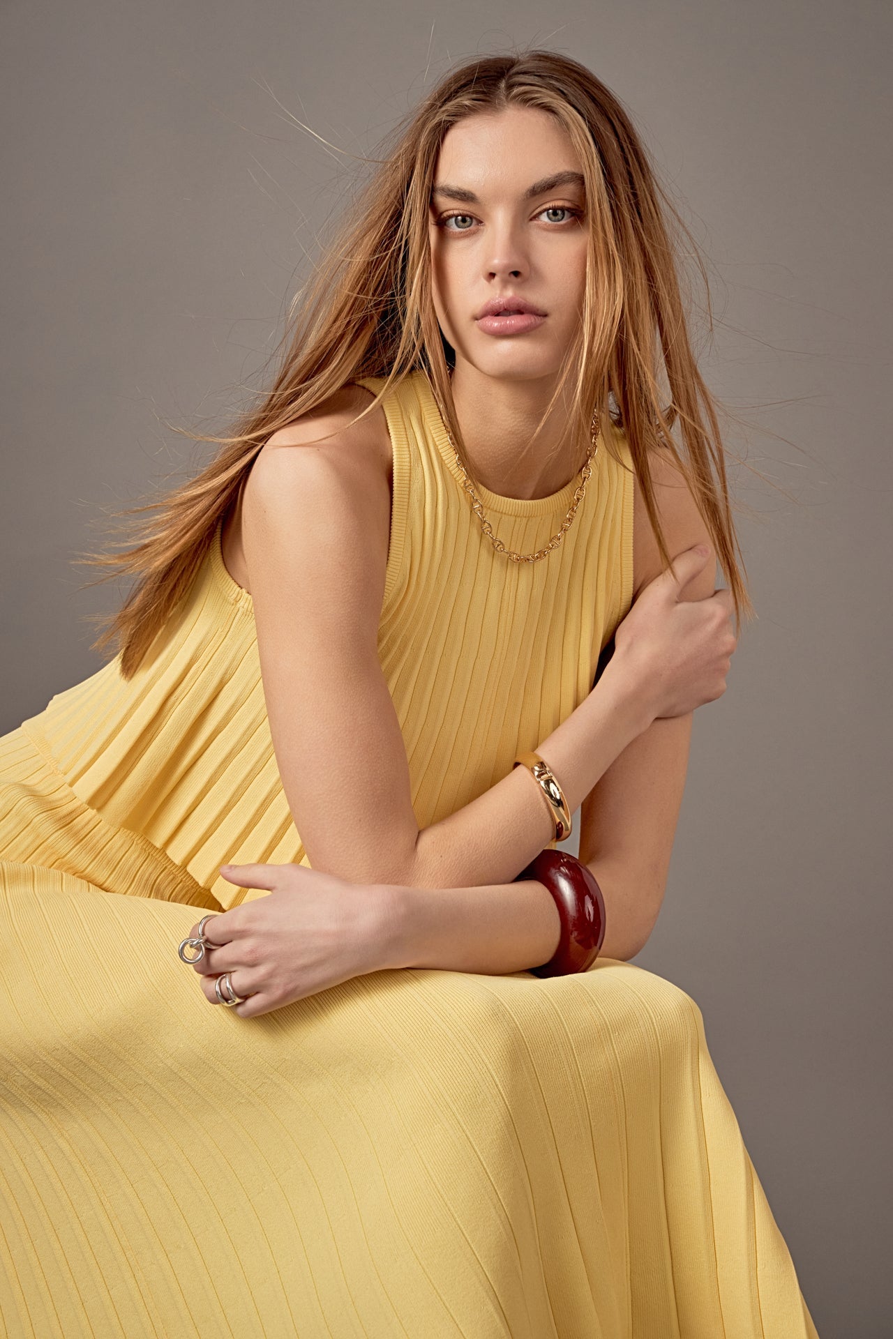 ENGLISH FACTORY - Madison Knit Sleeveless Top - TOPS available at Objectrare