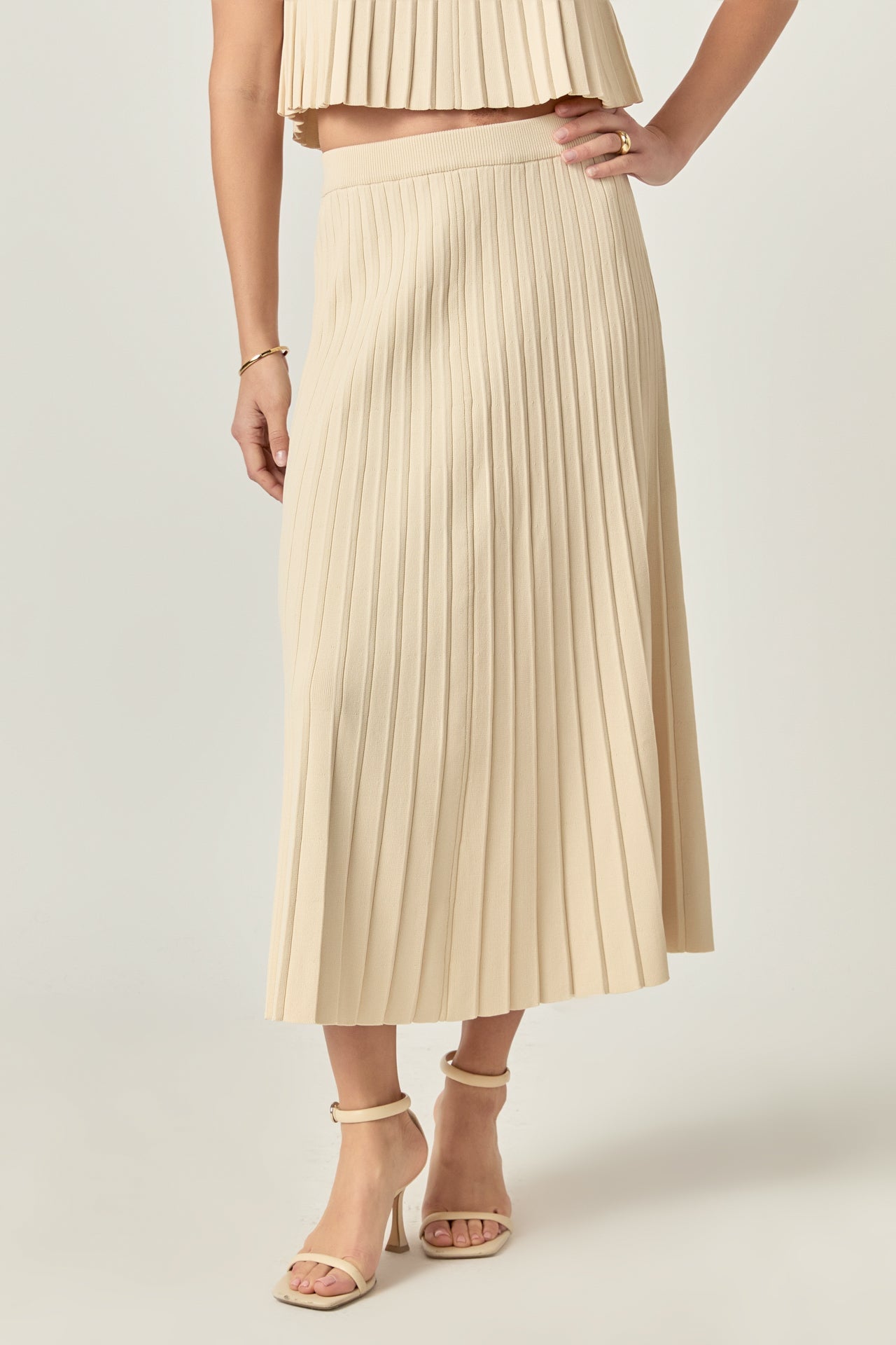 ENGLISH FACTORY - Pleated A-line Skirt - SKIRTS available at Objectrare