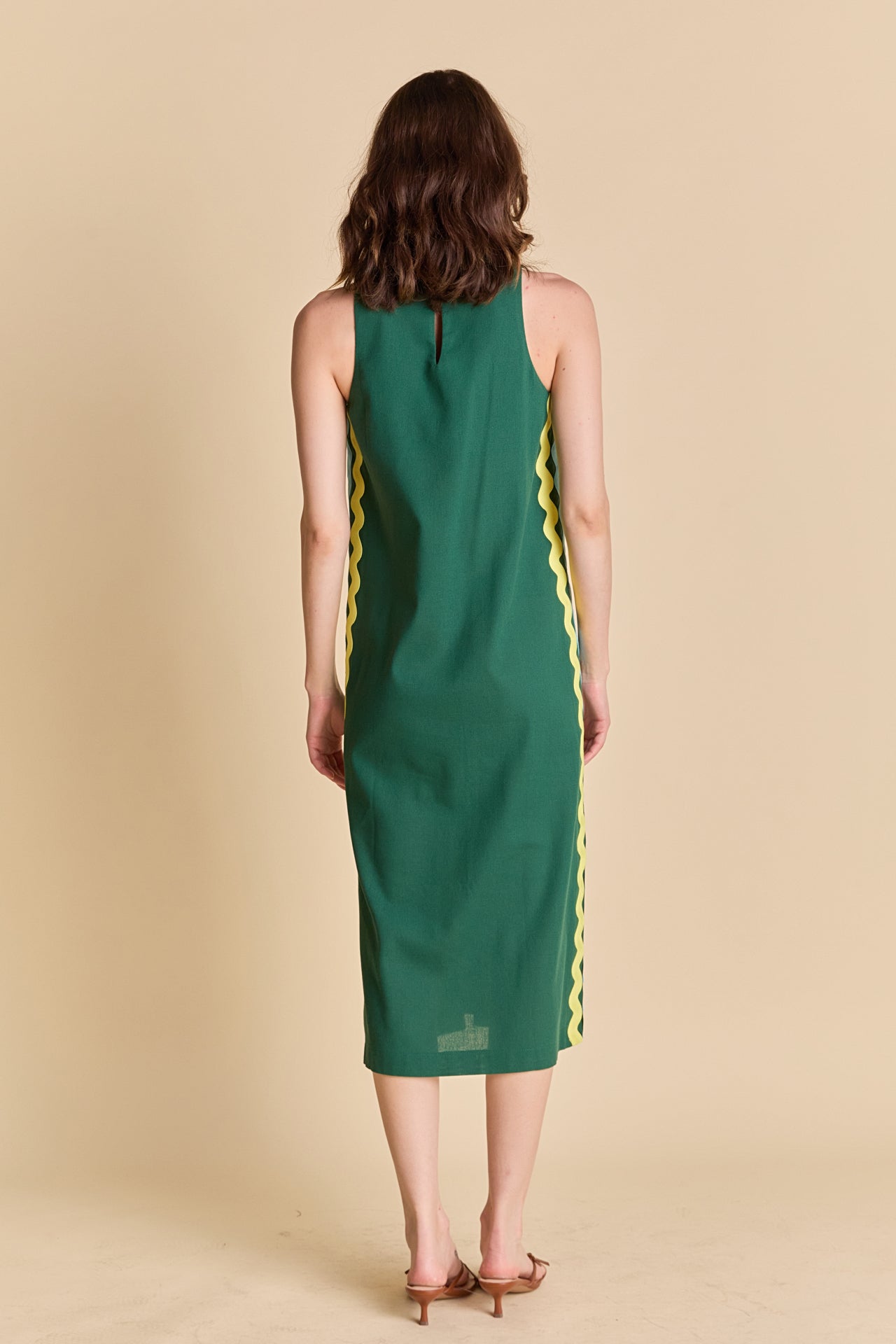 ENGLISH FACTORY - Sleeveless Ric Rac Midi Dress - DRESSES available at Objectrare