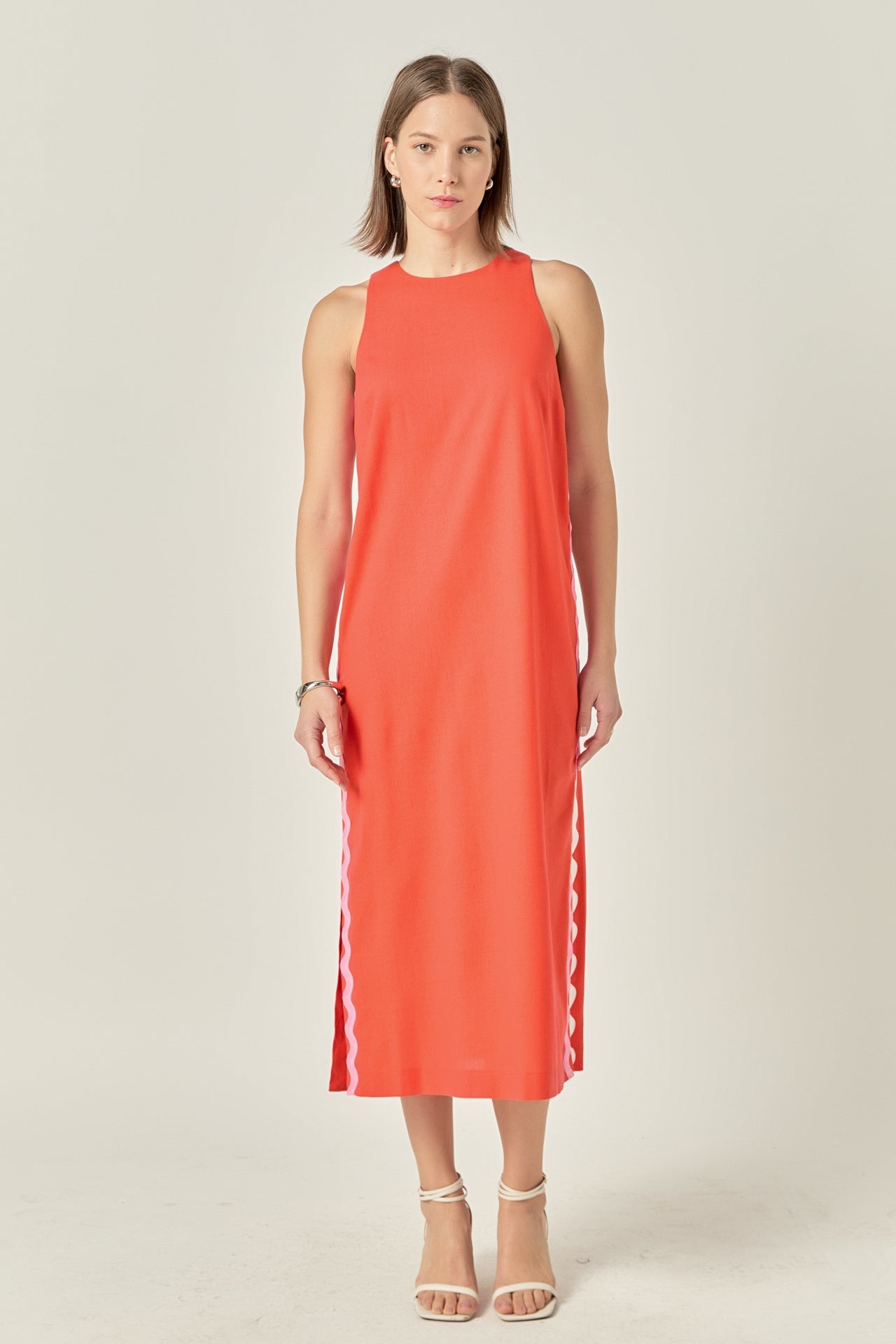 ENGLISH FACTORY - Sleeveless Ric Rac Midi Dress - DRESSES available at Objectrare