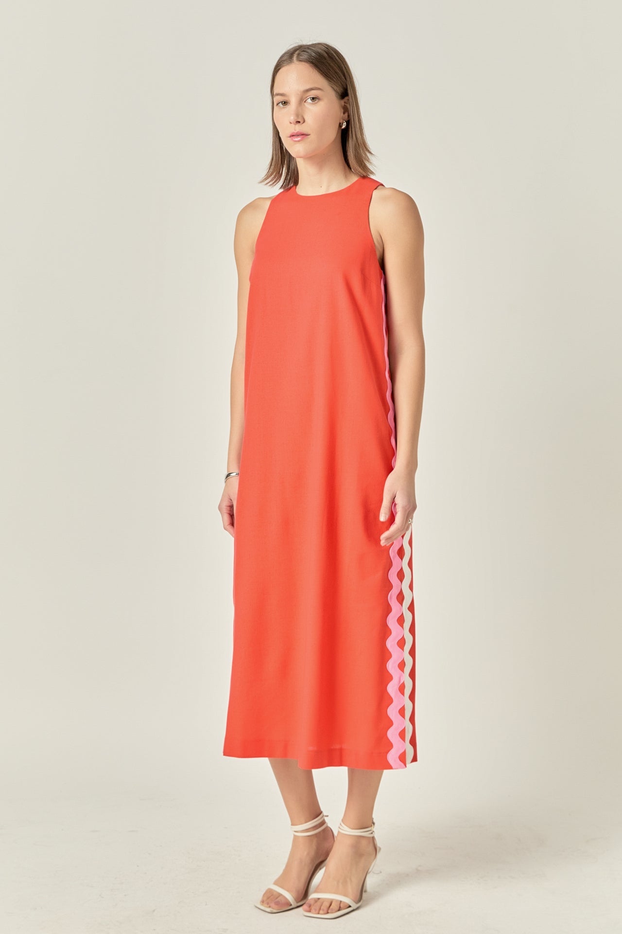 ENGLISH FACTORY - Sleeveless Ric Rac Midi Dress - DRESSES available at Objectrare