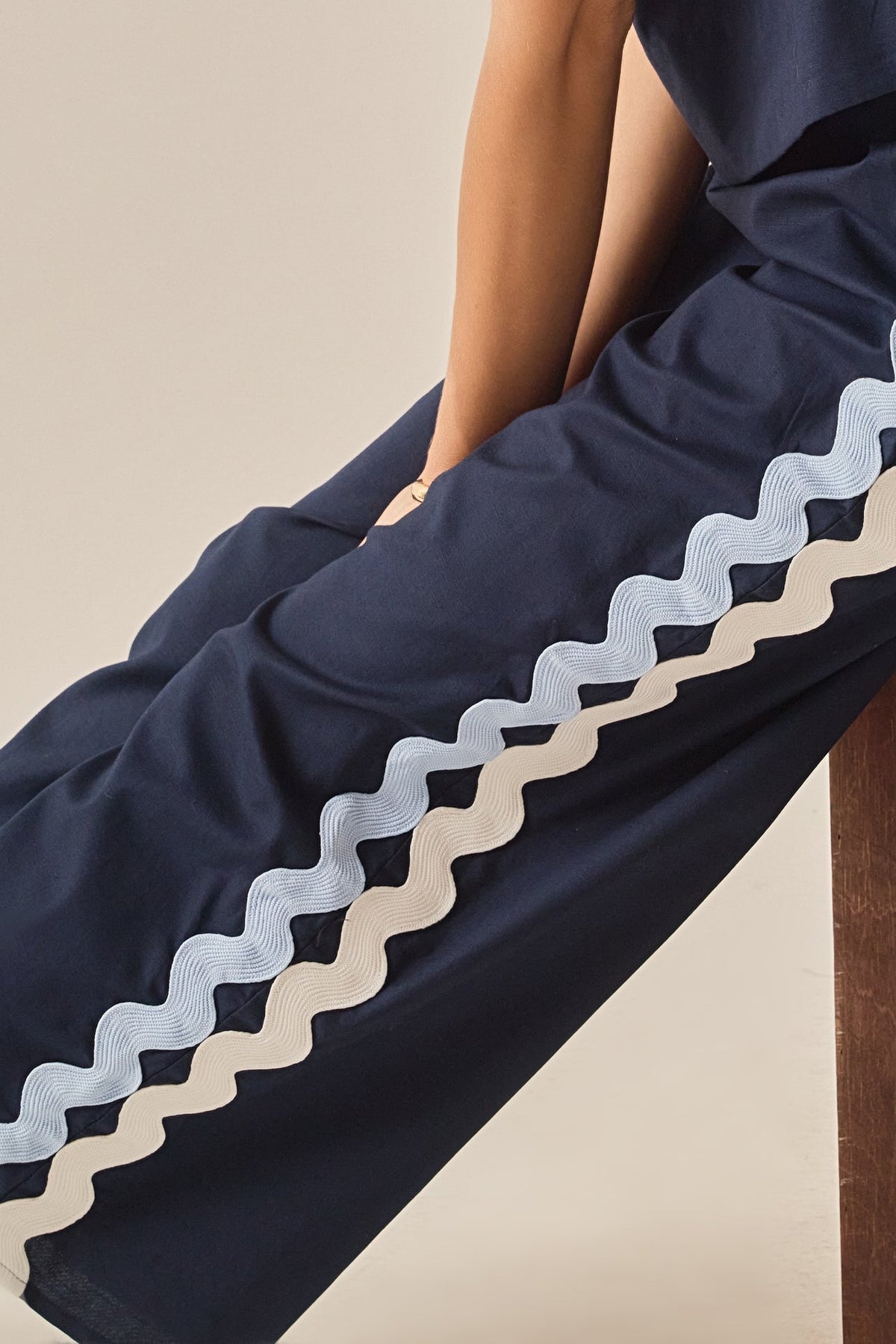 ENGLISH FACTORY - The Ric Rac Trim Pant - PANTS available at Objectrare