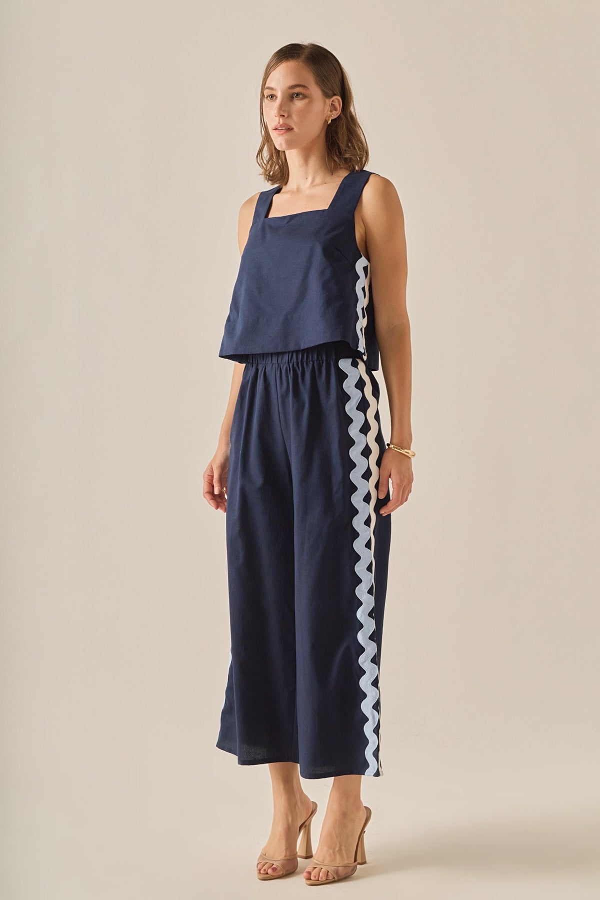 ENGLISH FACTORY - The Ric Rac Trim Pant - PANTS available at Objectrare