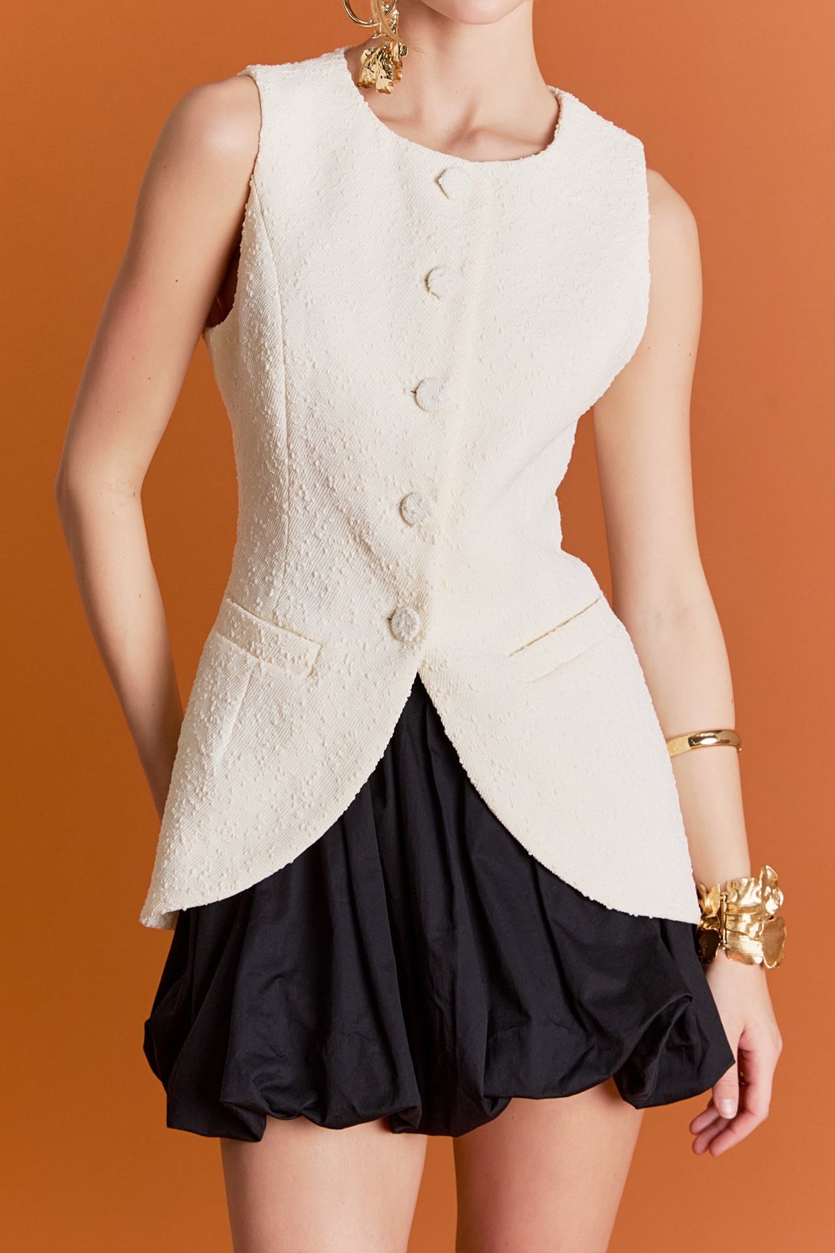 ENGLISH FACTORY - Chloe Vest - TOPS available at Objectrare