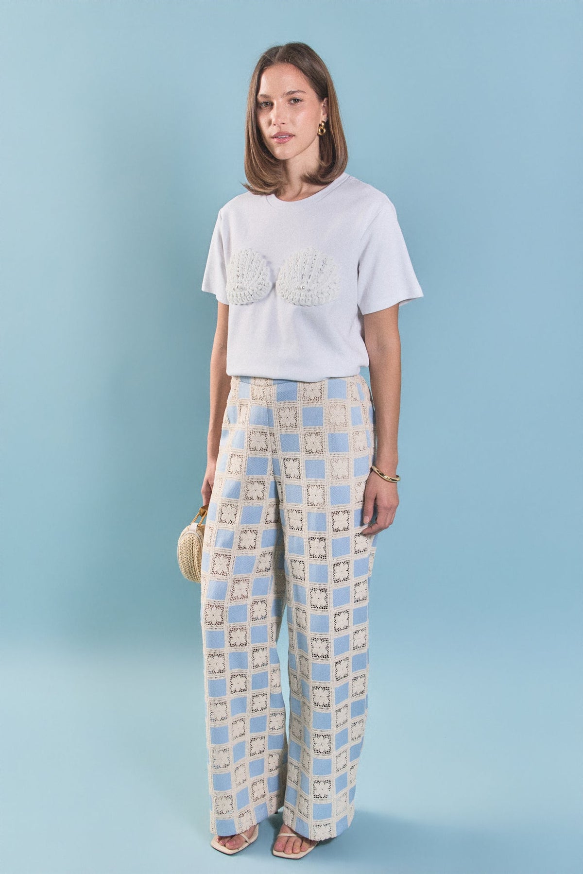ENGLISH FACTORY - Bria Crochet Pants - PANTS available at Objectrare