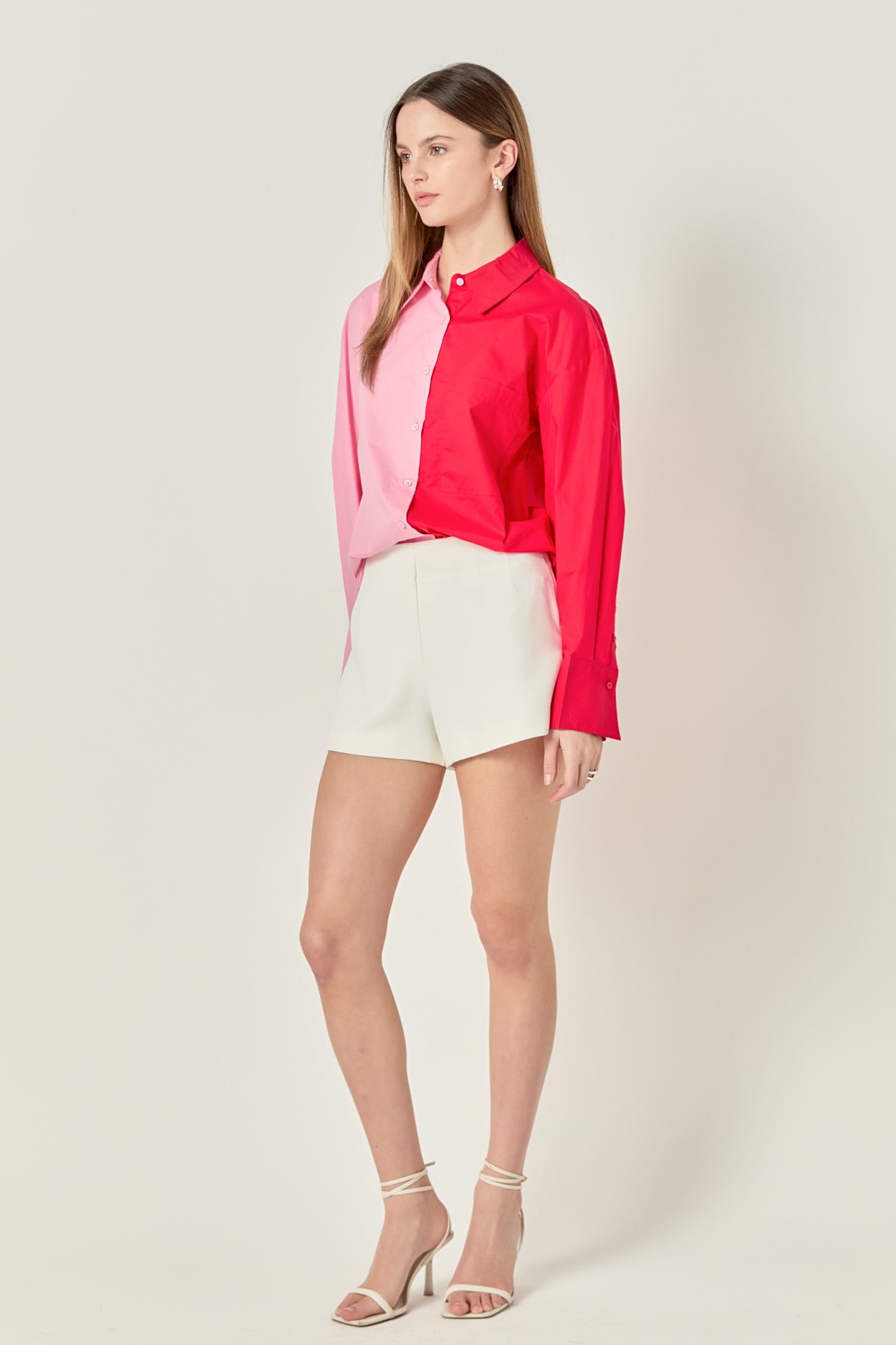 ENGLISH FACTORY - Colorblock Shirt - BLOUSES available at Objectrare