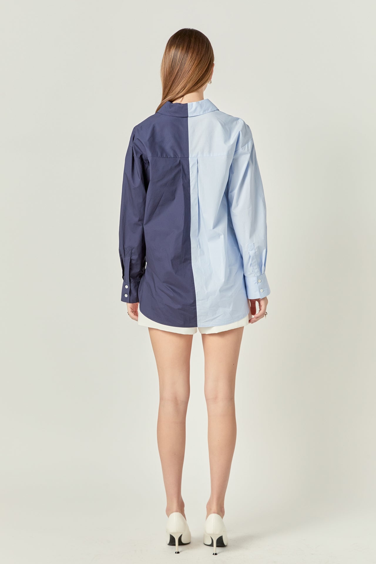 ENGLISH FACTORY - Colorblock Shirt - BLOUSES available at Objectrare