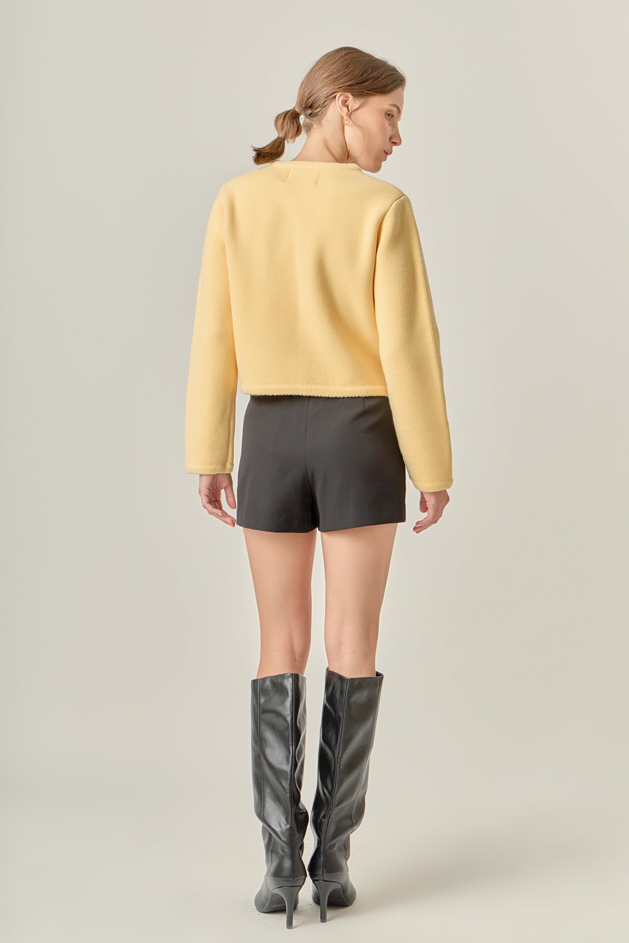 ENGLISH FACTORY - Round Hem Cardigan - SWEATERS & KNITS available at Objectrare