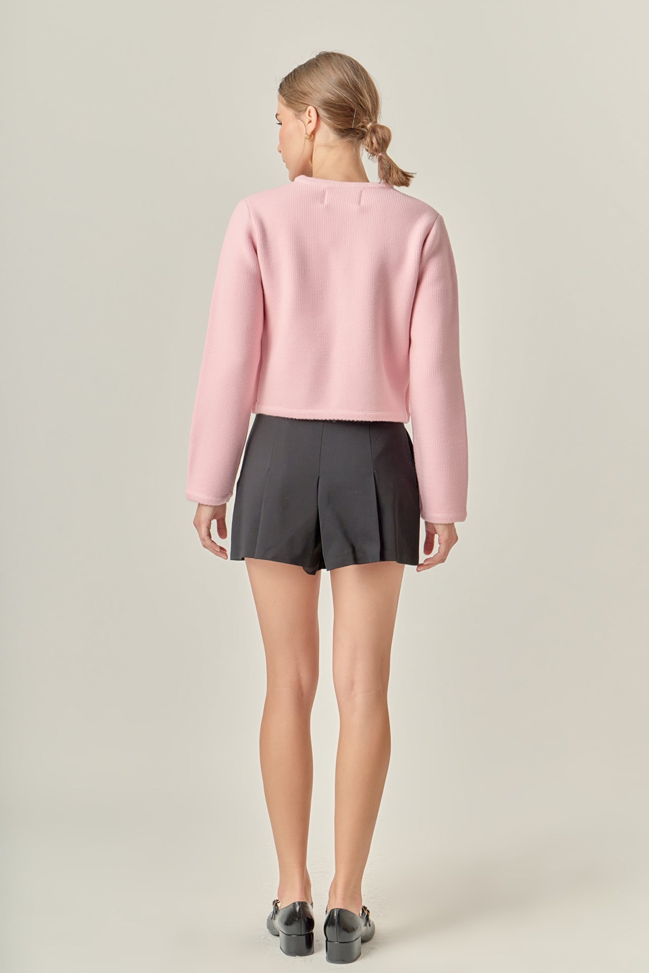 ENGLISH FACTORY - Round Hem Cardigan - SWEATERS & KNITS available at Objectrare