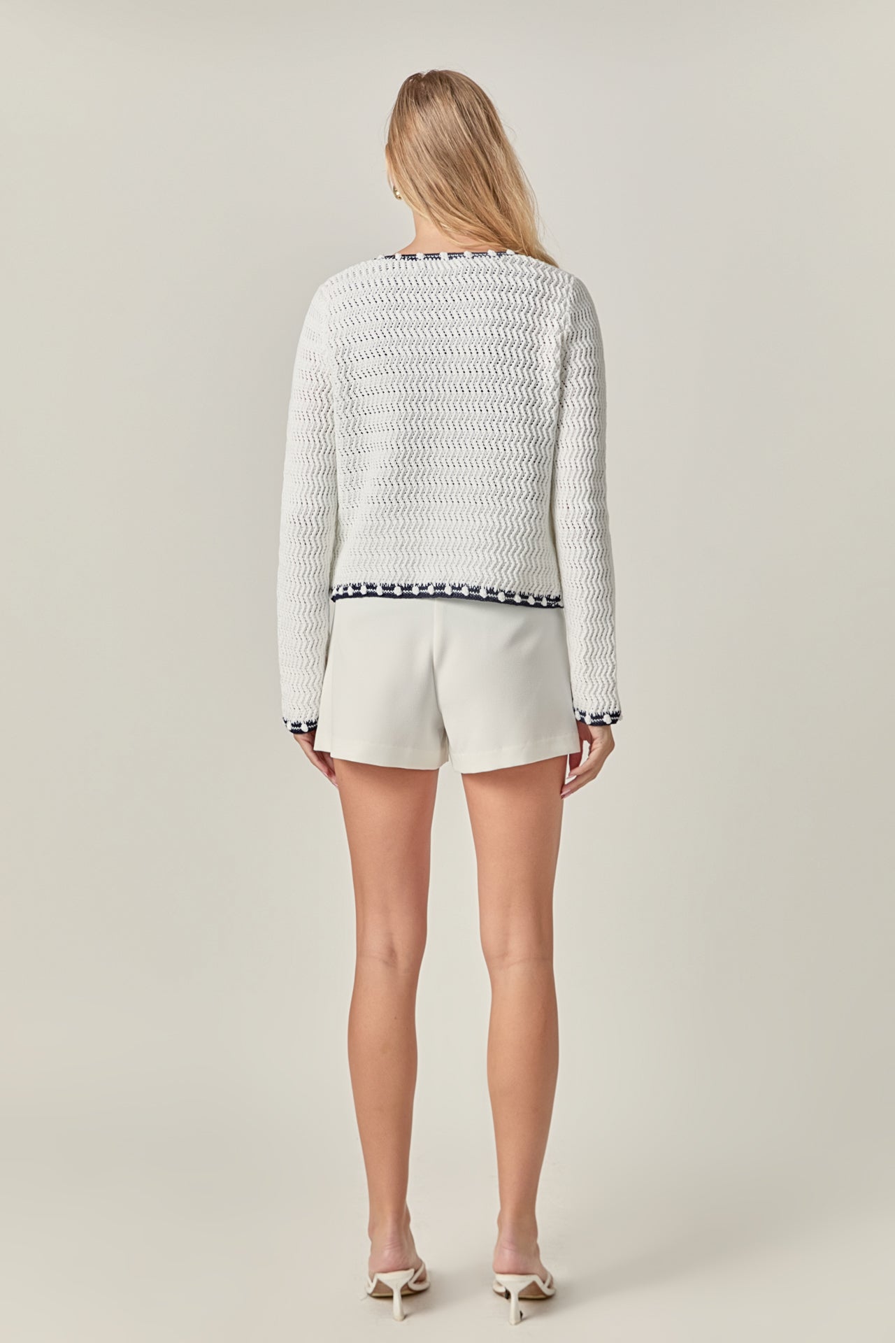 ENGLISH FACTORY - Coastal Stitch Cardigan - SWEATERS & KNITS available at Objectrare