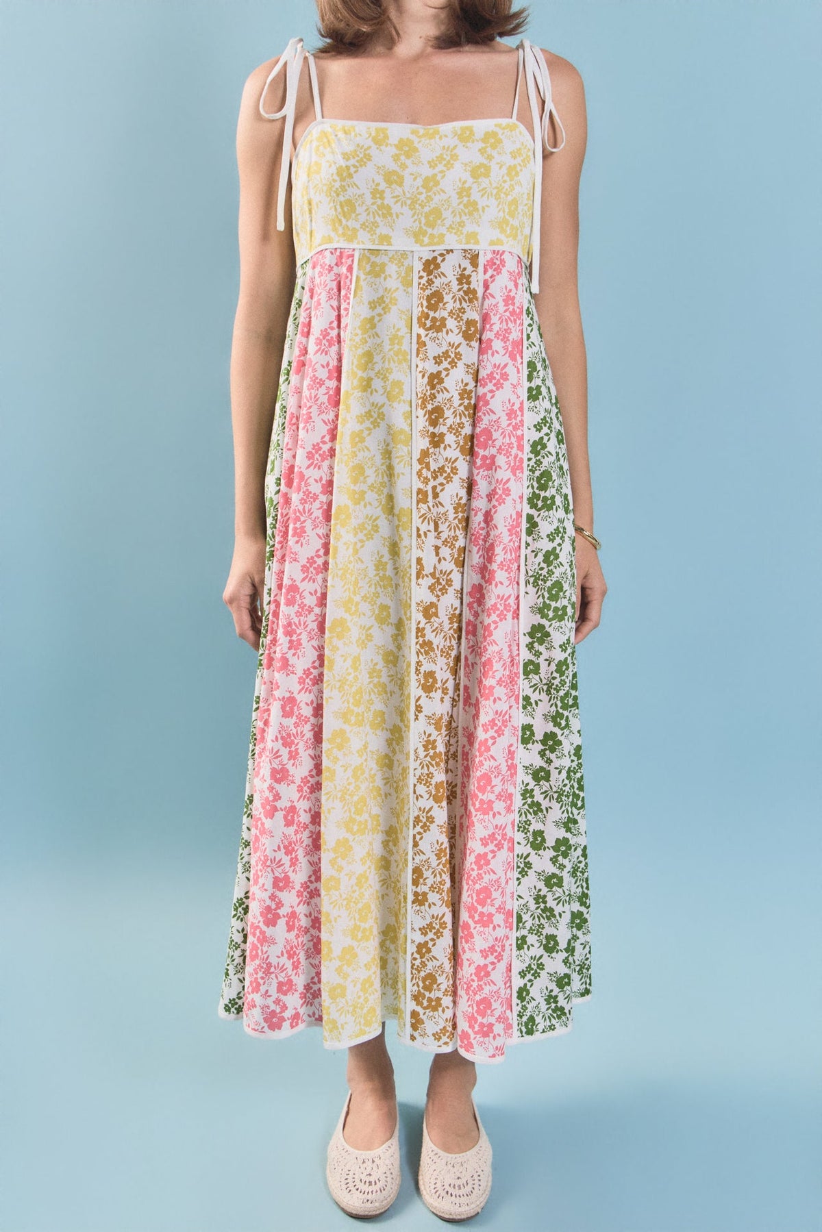 ENGLISH FACTORY - Maisie Colorblock Midi Dress - DRESSES available at Objectrare