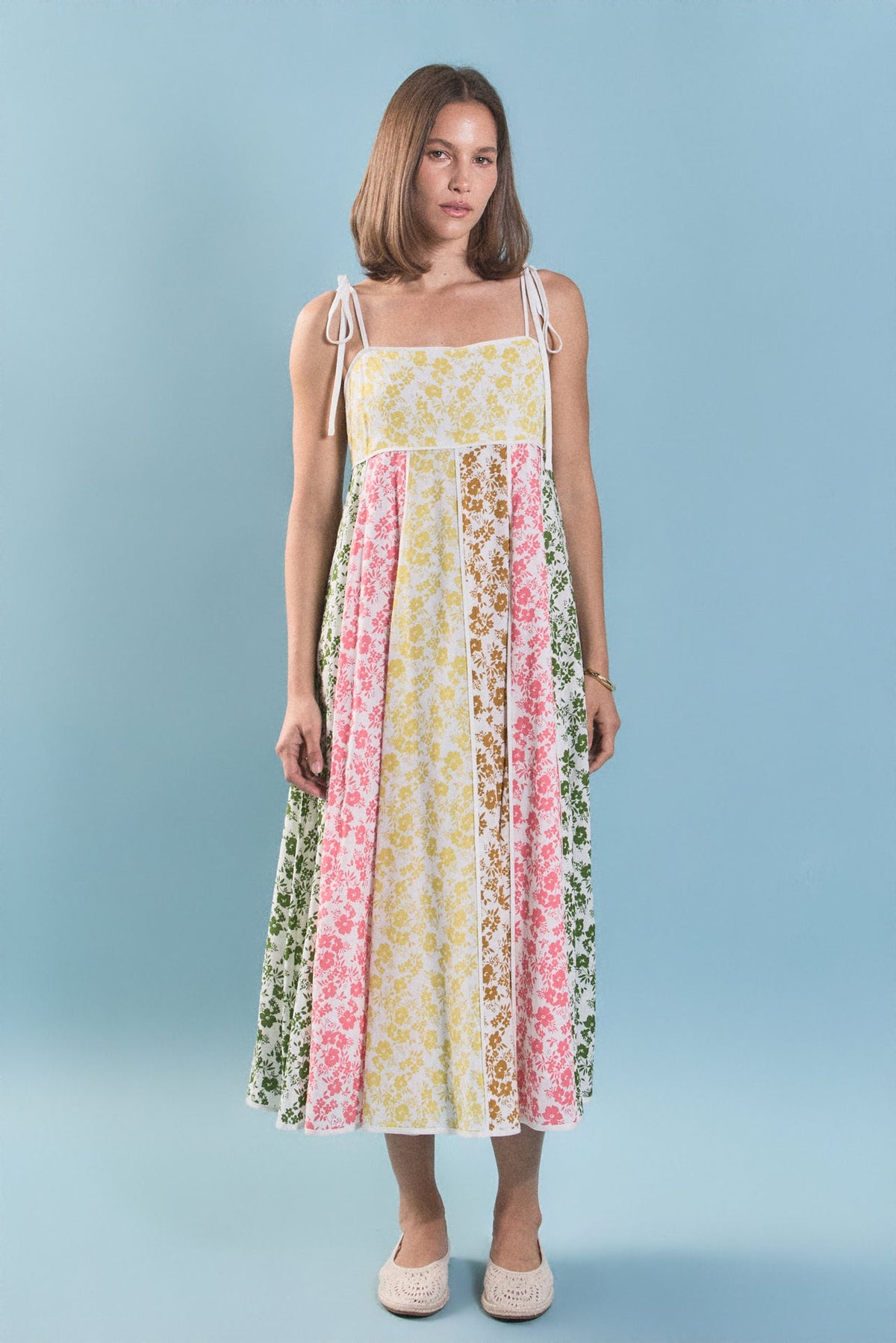 ENGLISH FACTORY - Maisie Colorblock Midi Dress - DRESSES available at Objectrare