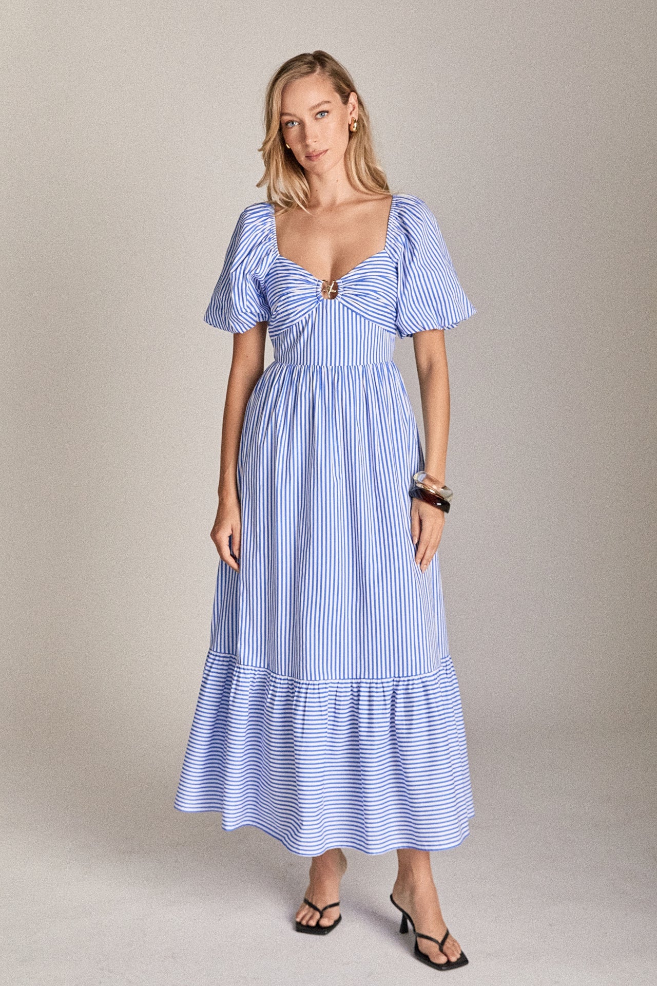 Starfish Striped Midi Dress