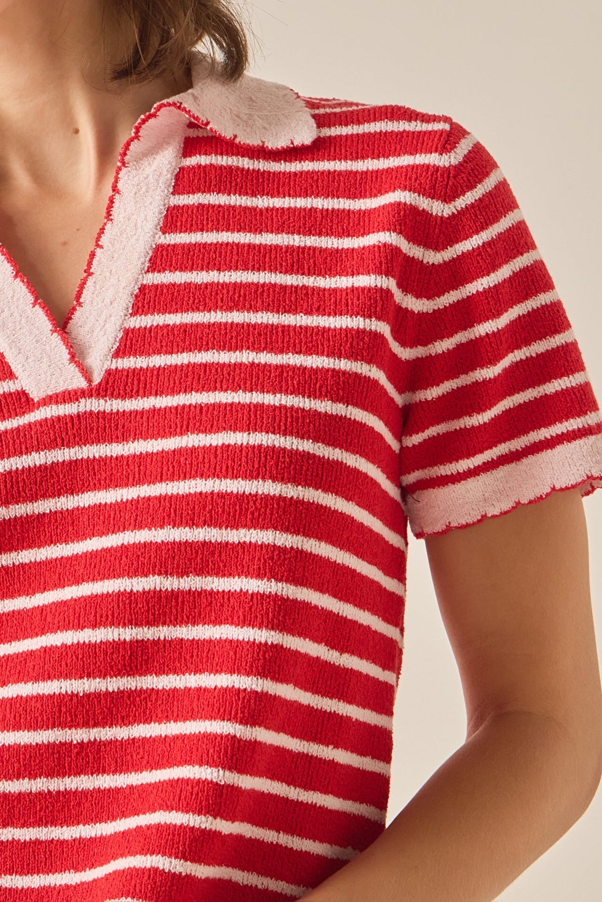 ENGLISH FACTORY - The Lila Scallop Sweater - SWEATERS & KNITS available at Objectrare