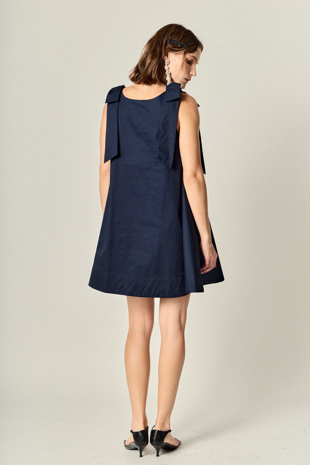 ENGLISH FACTORY - Femme Bow Detail Mini Dress - DRESSES available at Objectrare