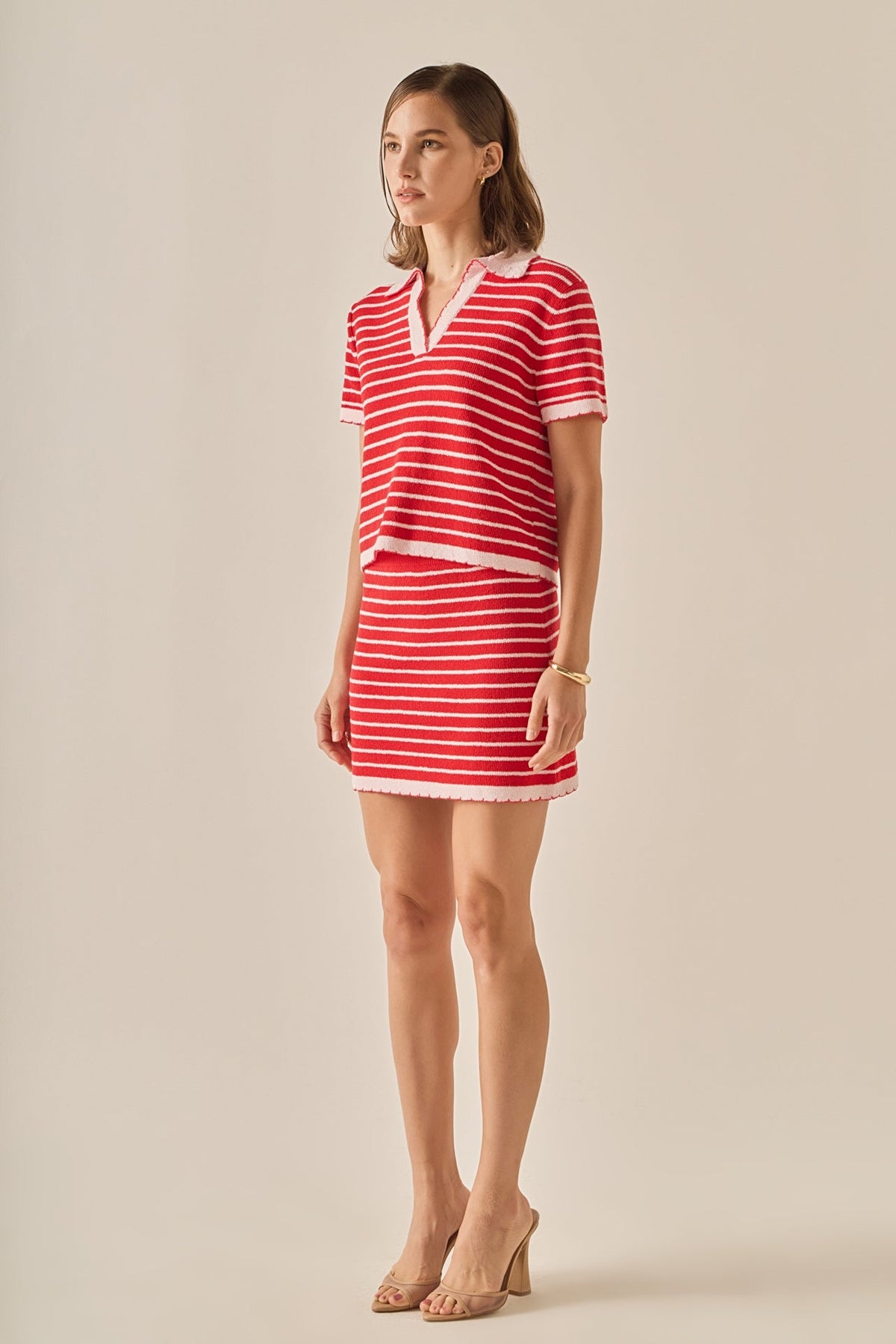 ENGLISH FACTORY - The Lila Scallop Knit Skirt - SKIRTS available at Objectrare