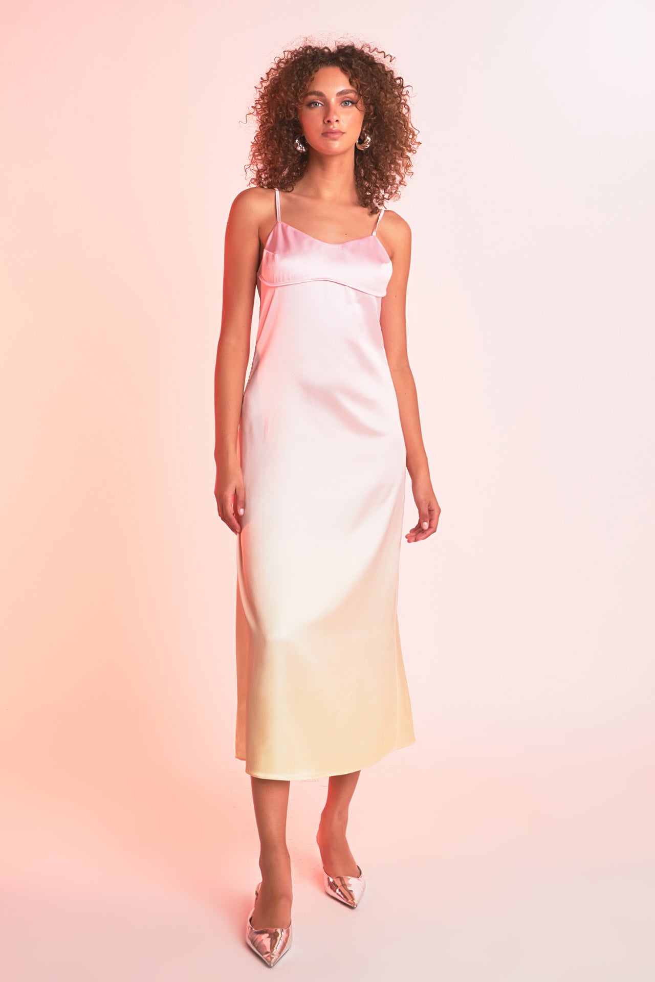 ENDLESS ROSE - Ombre Sleeveless Midi Dress - DRESSES available at Objectrare