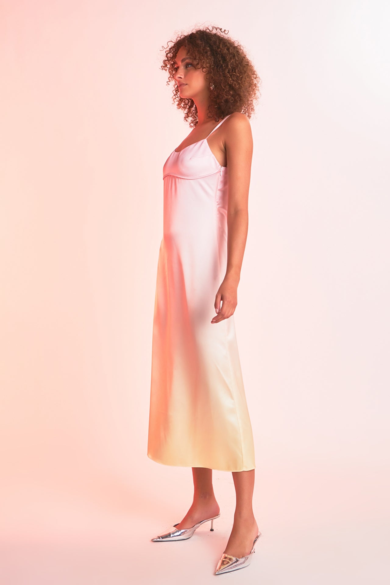 ENDLESS ROSE - Ombre Sleeveless Midi Dress - DRESSES available at Objectrare