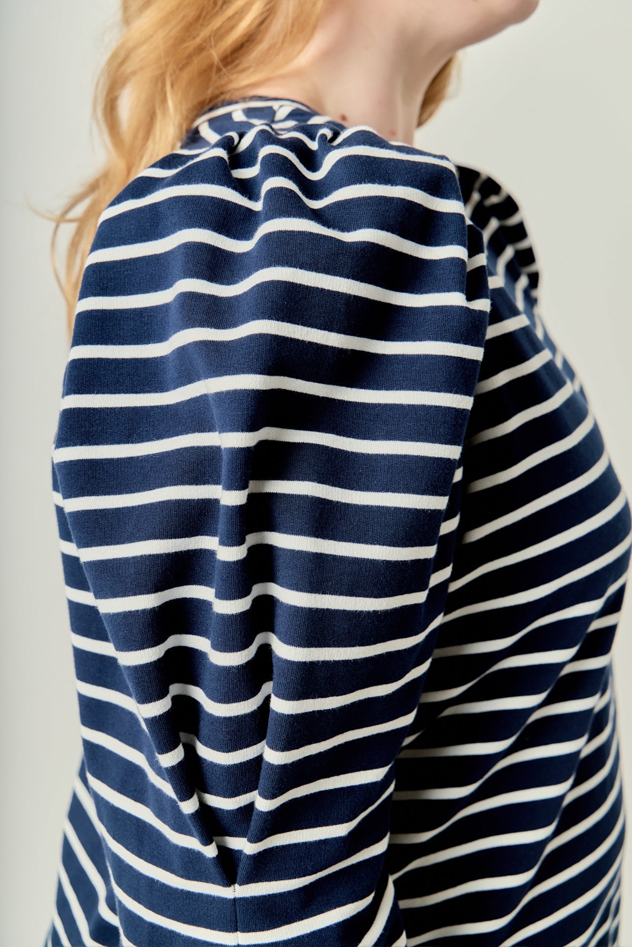 ENGLISH FACTORY - Puff Sleeve Stripe Knit Top - TOPS available at Objectrare