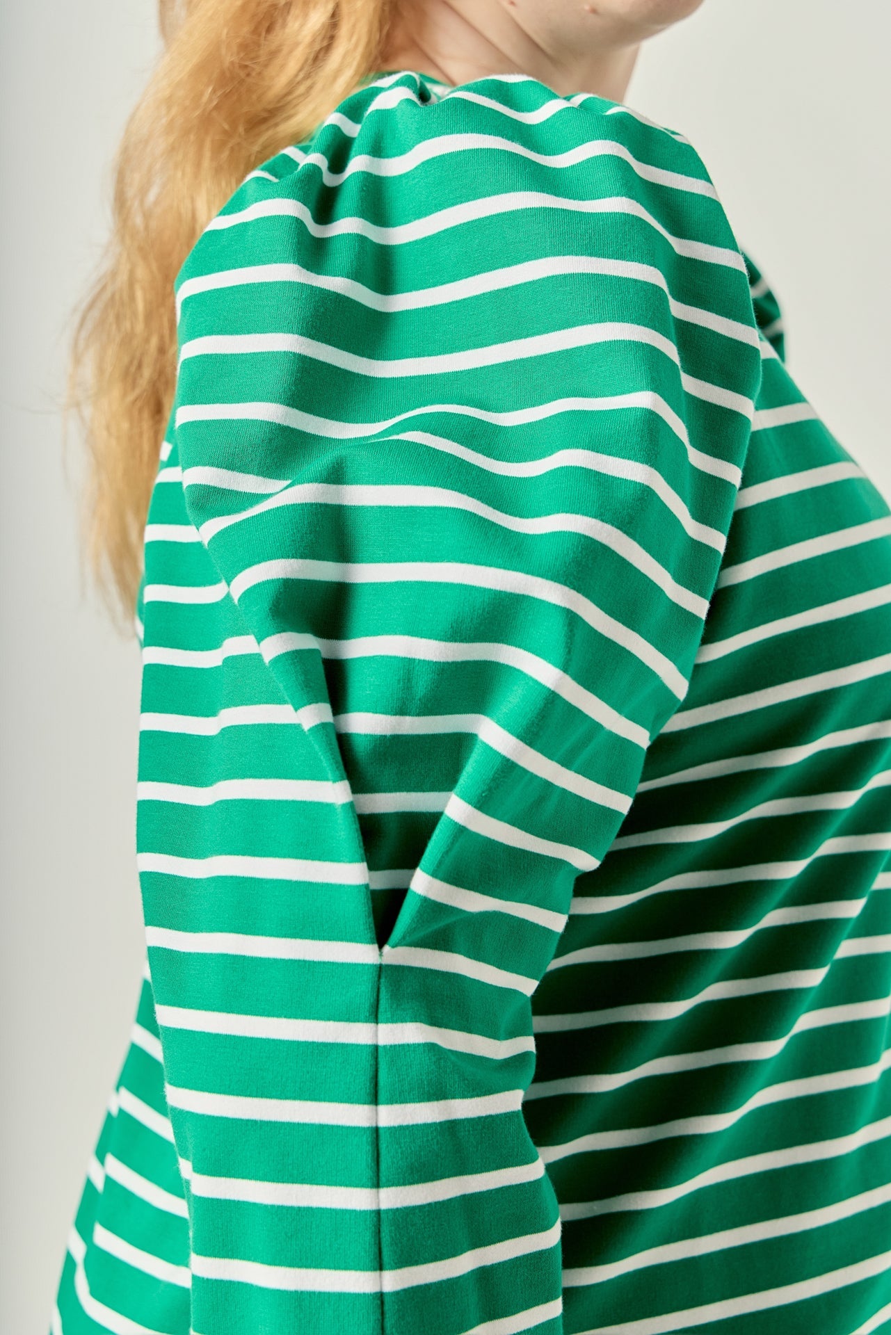 ENGLISH FACTORY - Puff Sleeve Stripe Knit Top - TOPS available at Objectrare