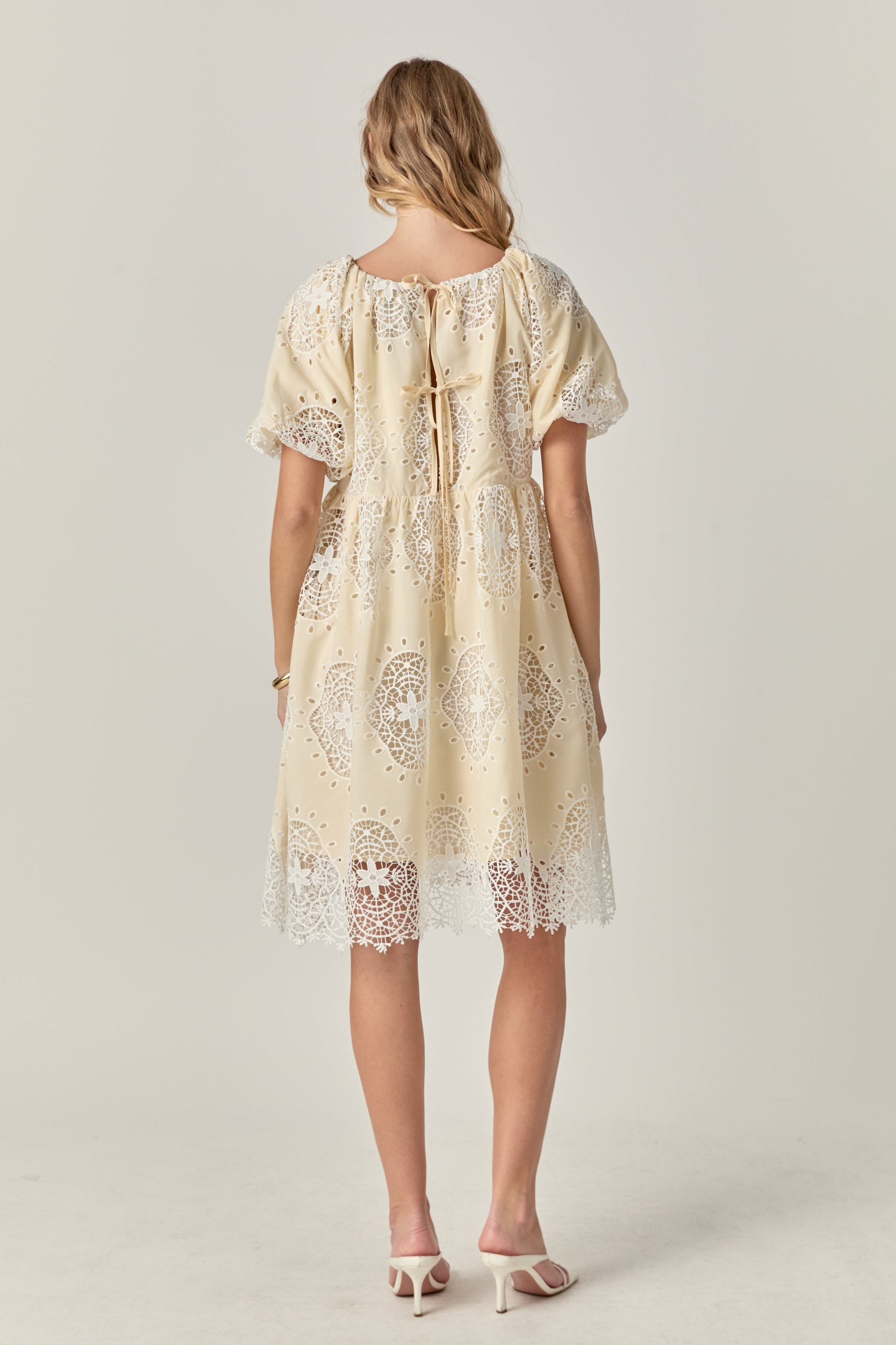 ENGLISH FACTORY - The Amelie Eyelet Dress - DRESSES available at Objectrare