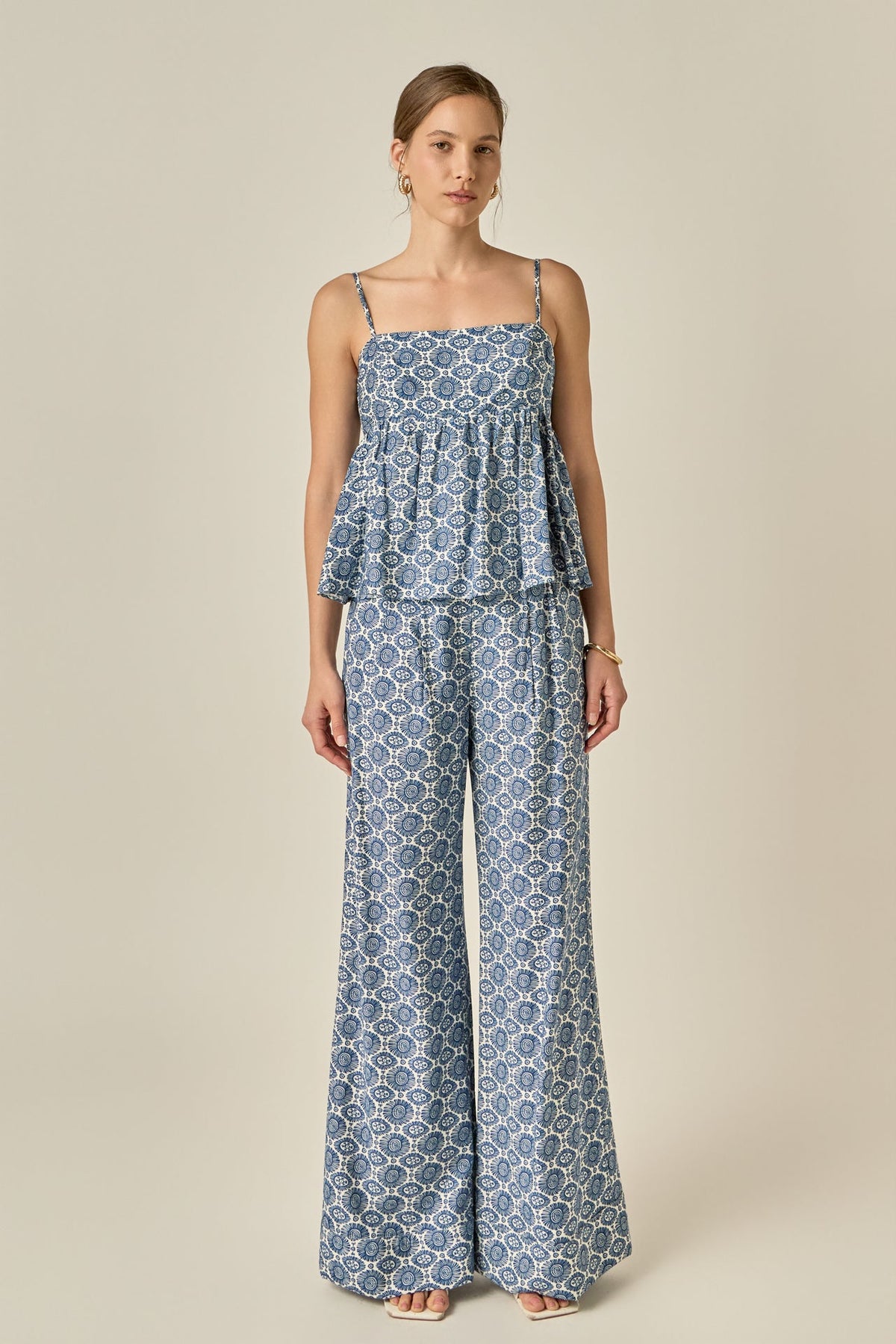 ENGLISH FACTORY - Printed Babydoll Top - TOPS available at Objectrare