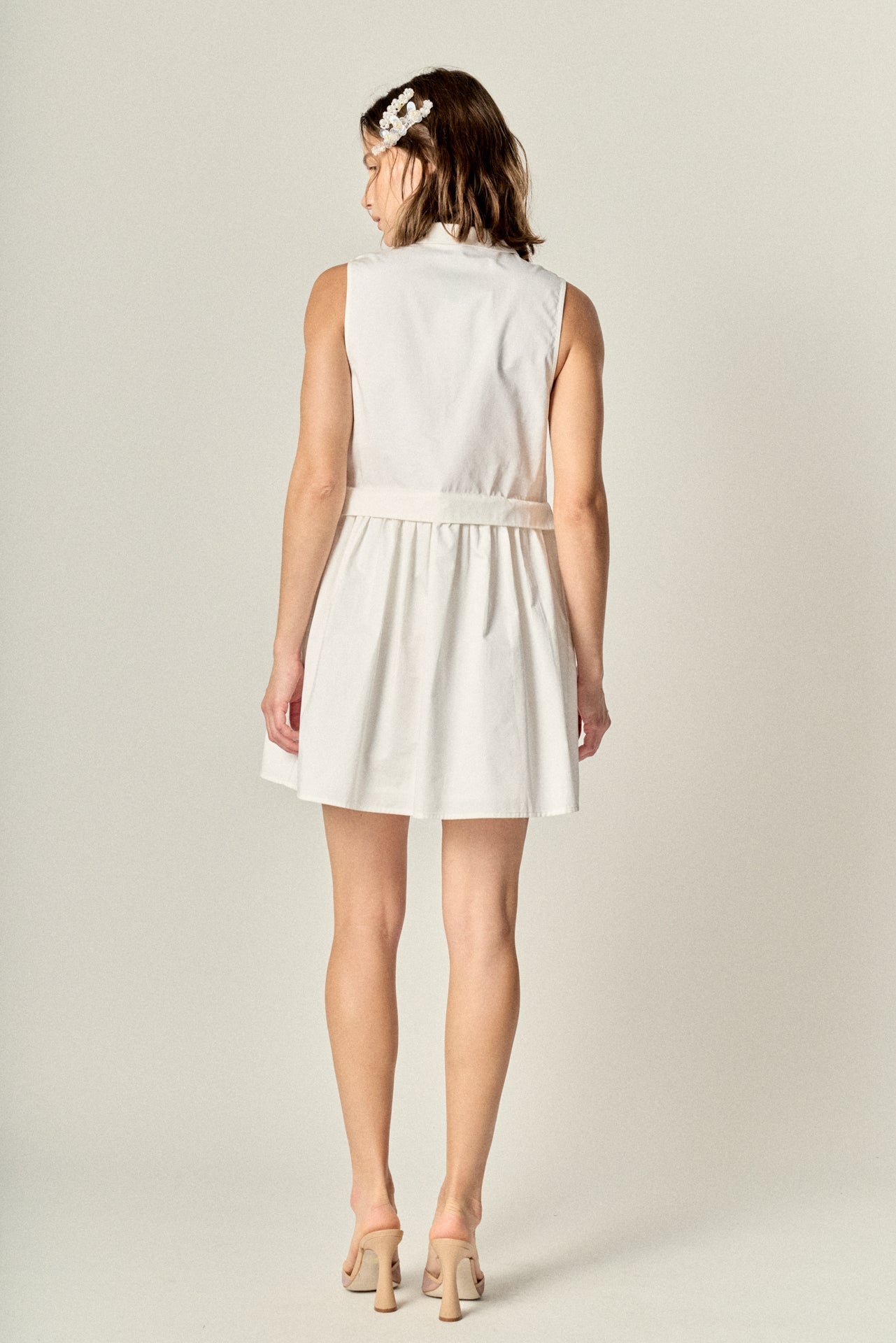 ENGLISH FACTORY - The Buttoned-Up Mini Dress - DRESSES available at Objectrare