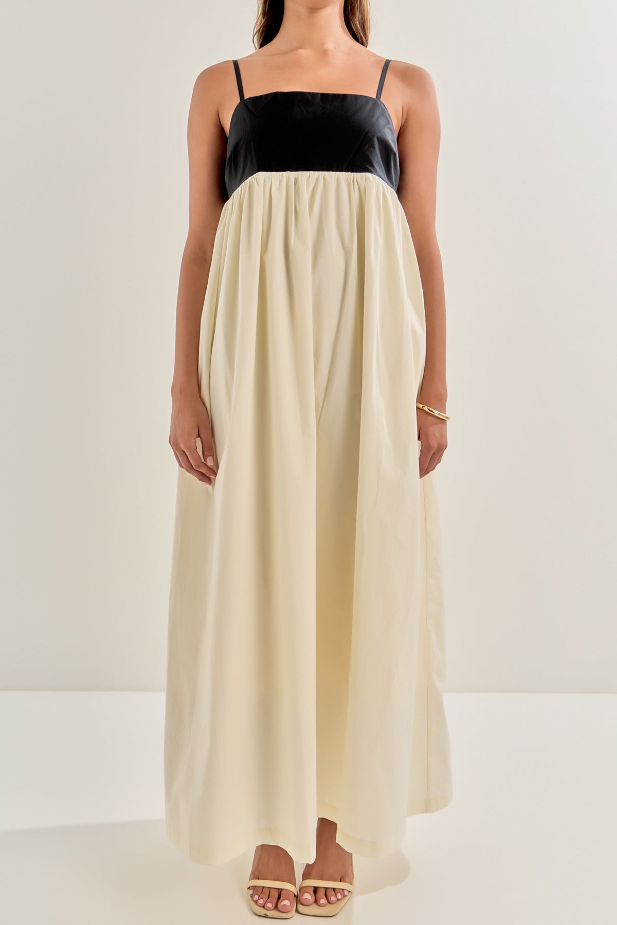 LA'VEN - Colorblock Sleeveless Maxi Dress - DRESSES available at Objectrare
