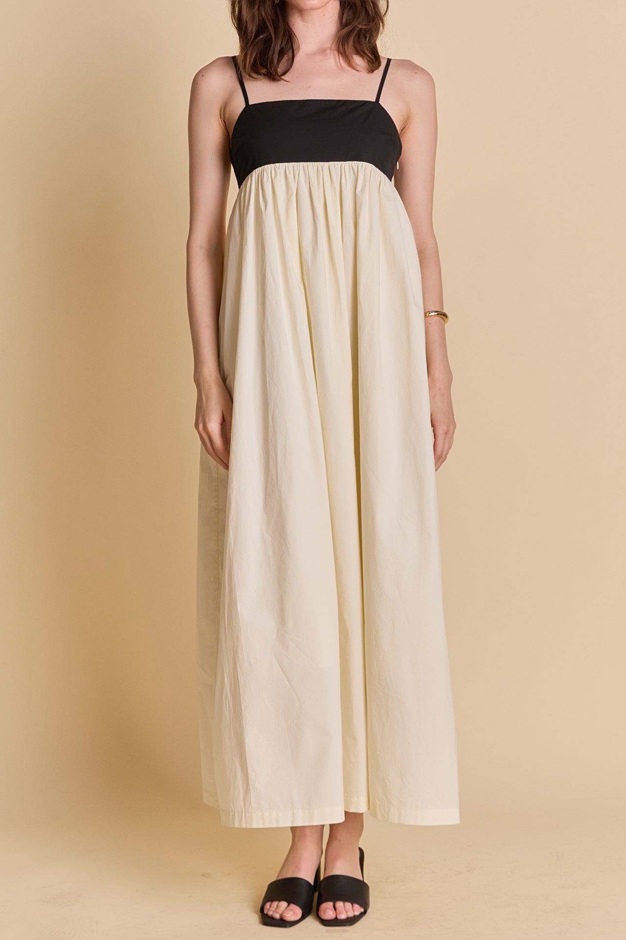 LA'VEN - Colorblock Sleeveless Maxi Dress - DRESSES available at Objectrare
