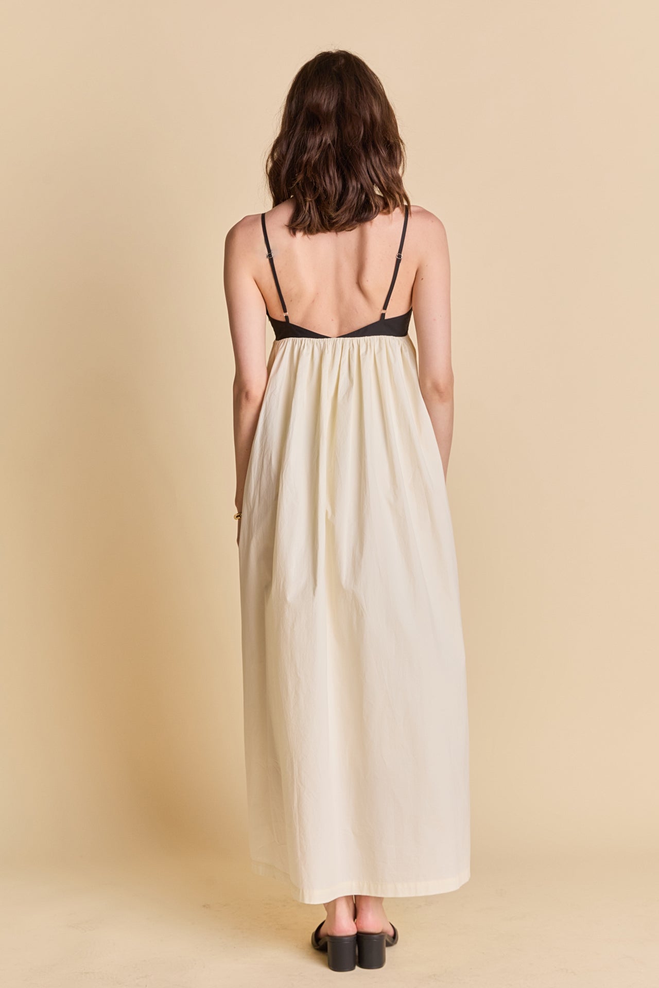 LA'VEN - Colorblock Sleeveless Maxi Dress - DRESSES available at Objectrare