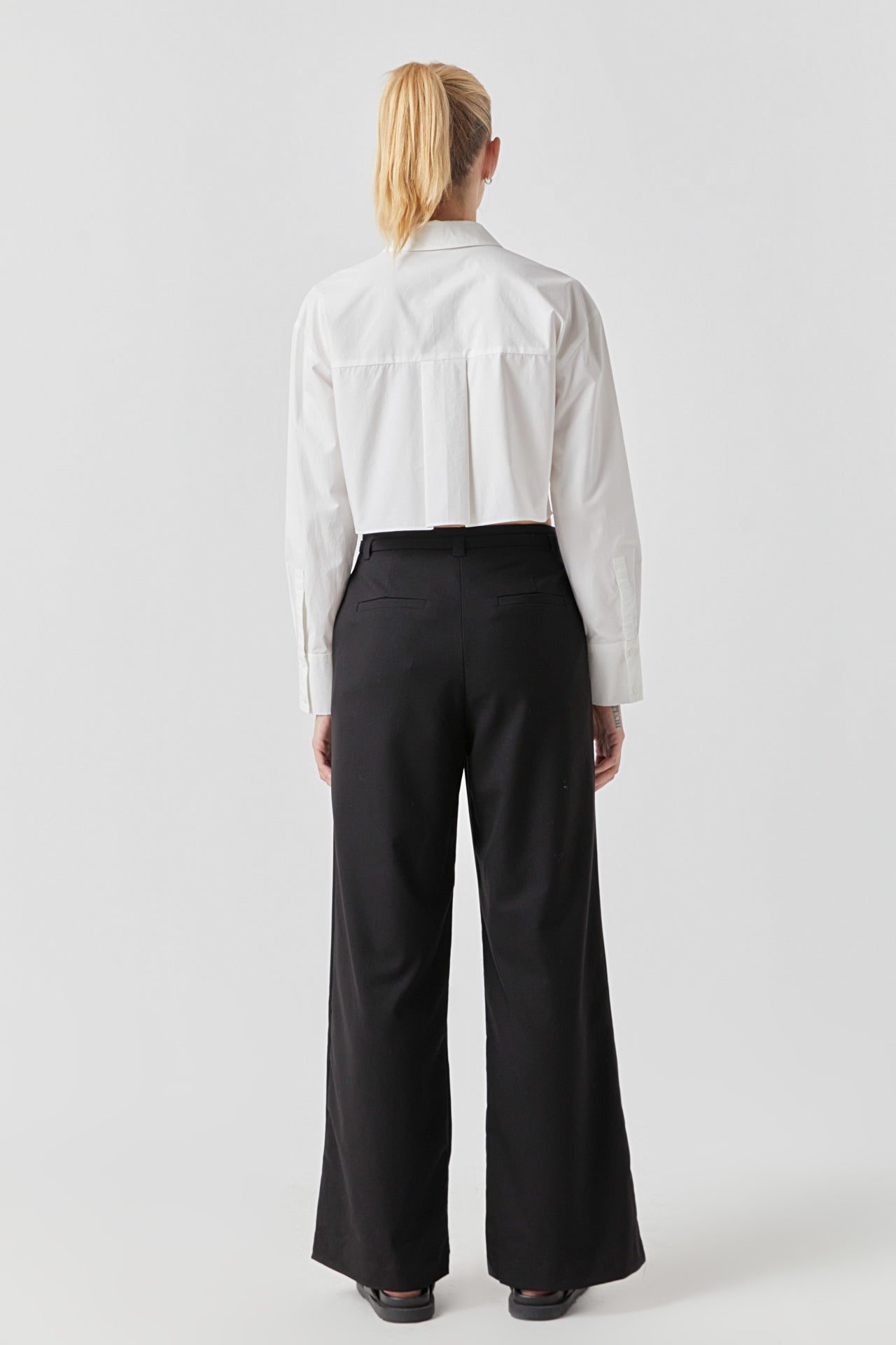 GREY LAB - Crop Collar Shirts - TOPS available at Objectrare