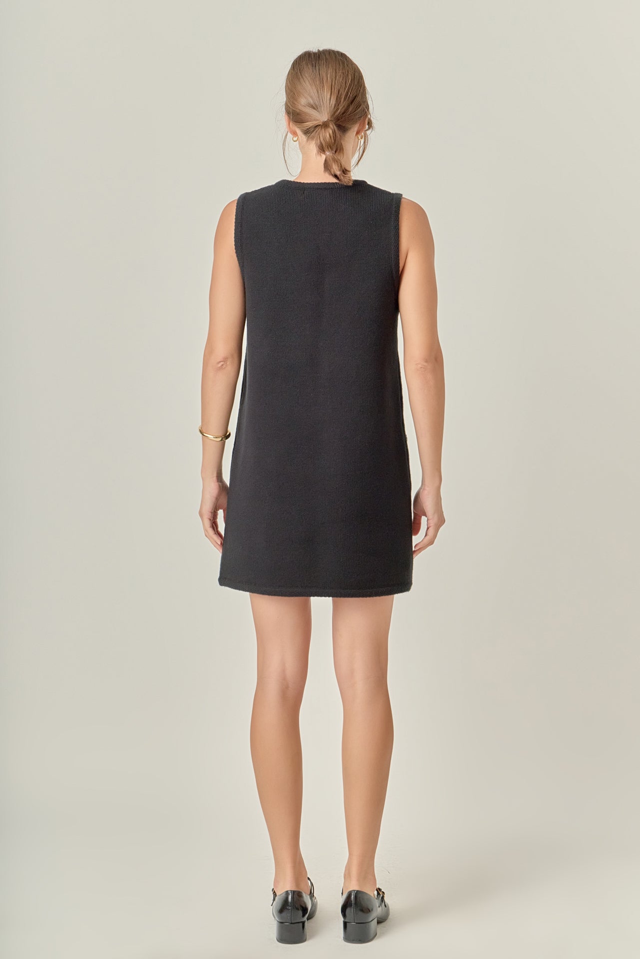 ENGLISH FACTORY - Sleeveless Knit Mini Dress - DRESSES available at Objectrare