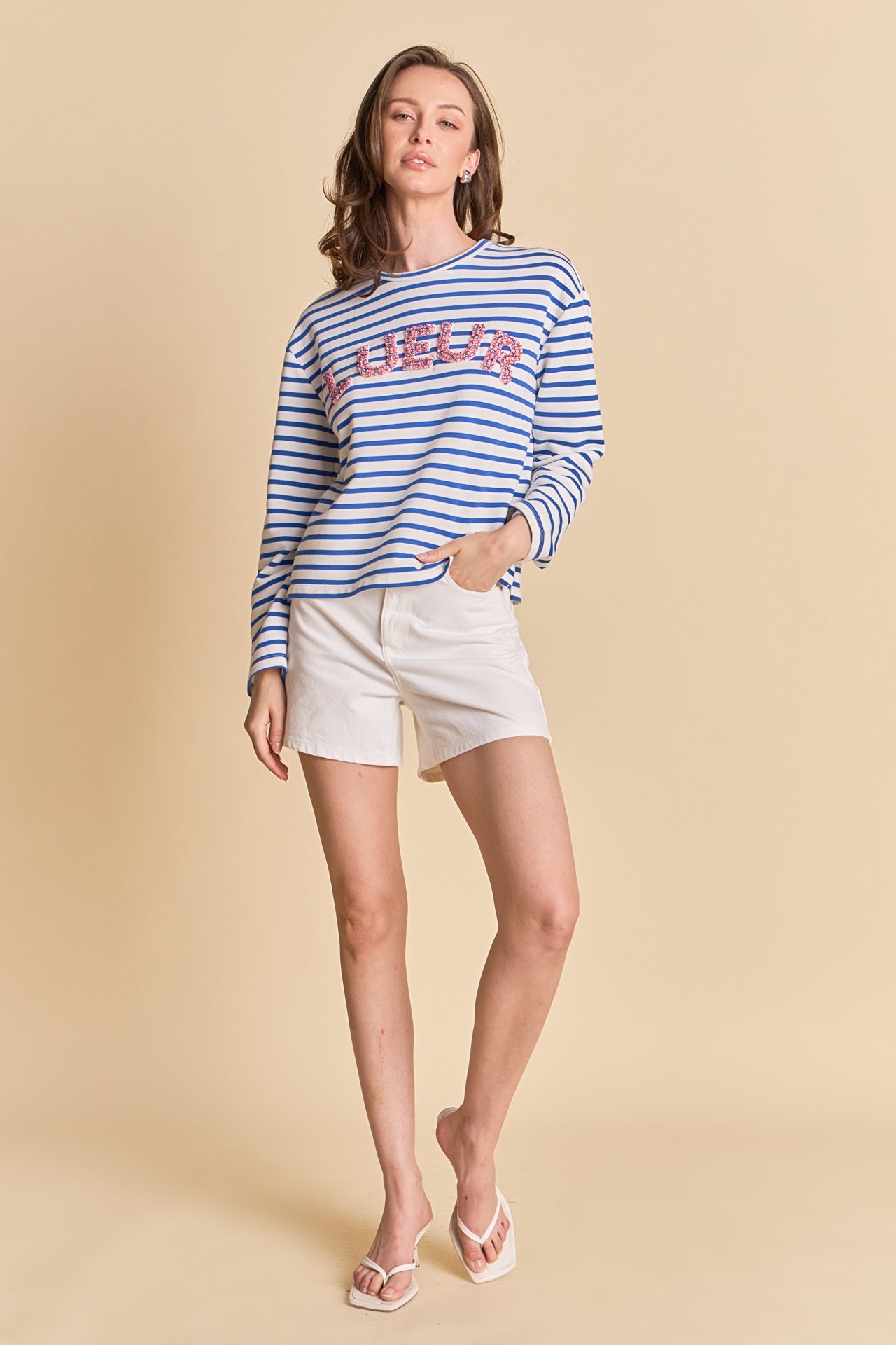 ENDLESS ROSE - Embellishment Sweatshirt - TOPS available at Objectrare