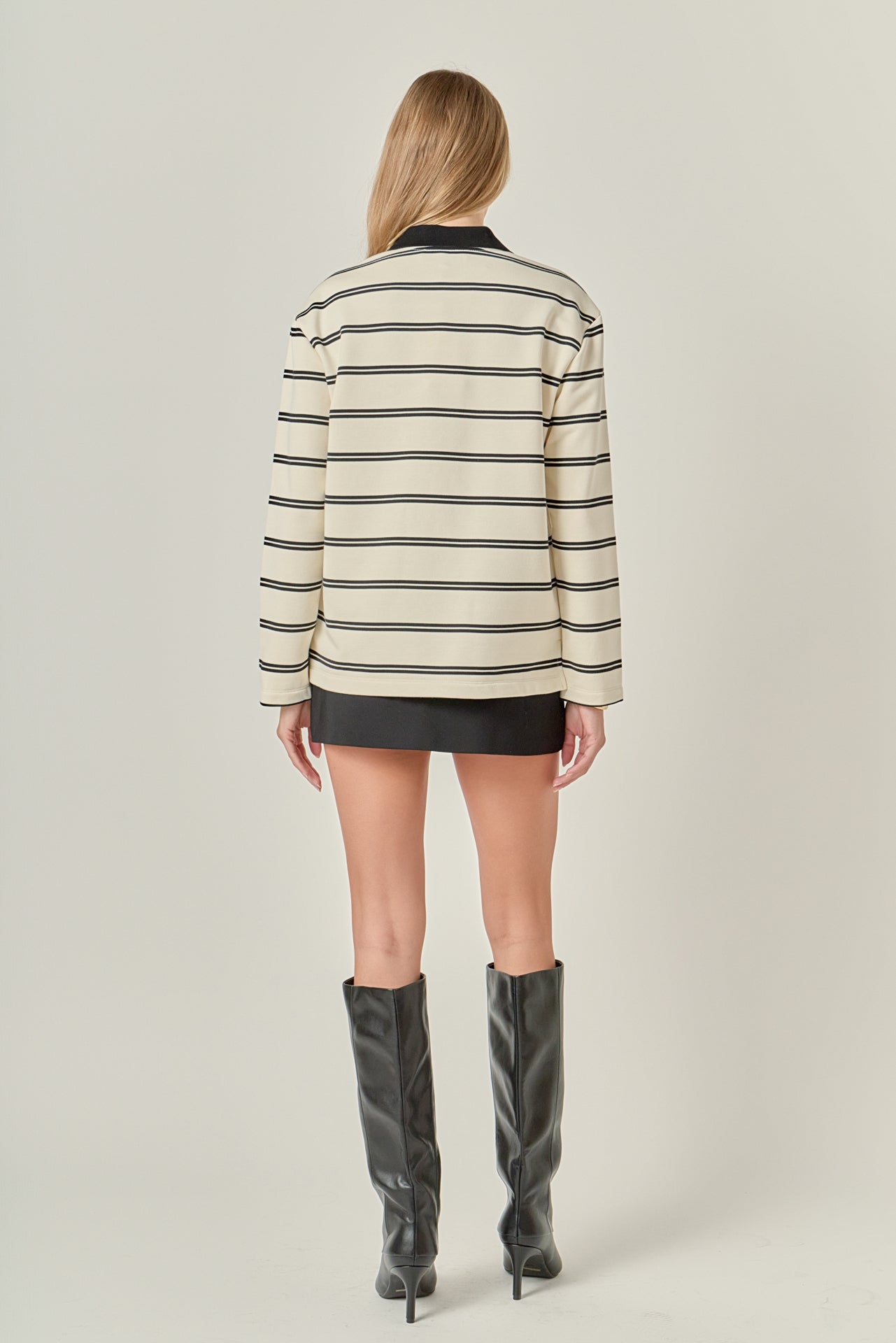 ENGLISH FACTORY - Striped Polo Shirt - TOPS available at Objectrare