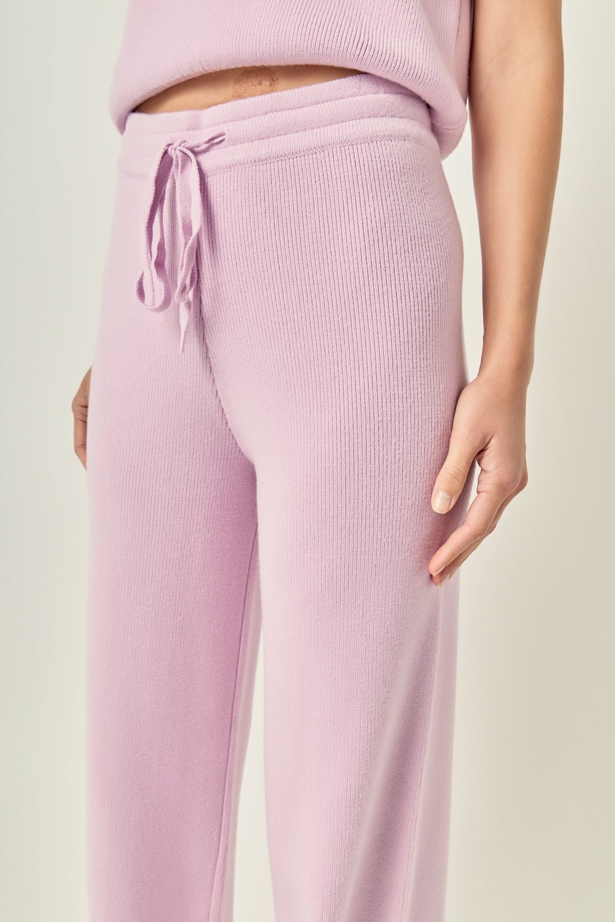ENGLISH FACTORY - String Knit Pants - PANTS available at Objectrare