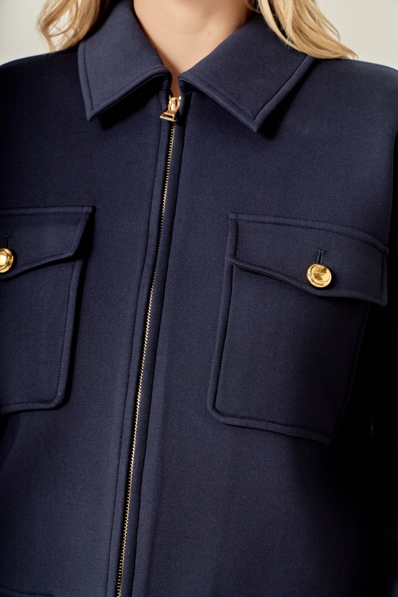 ENGLISH FACTORY - Twill Bonded Bomber Jacket - JACKETS available at Objectrare
