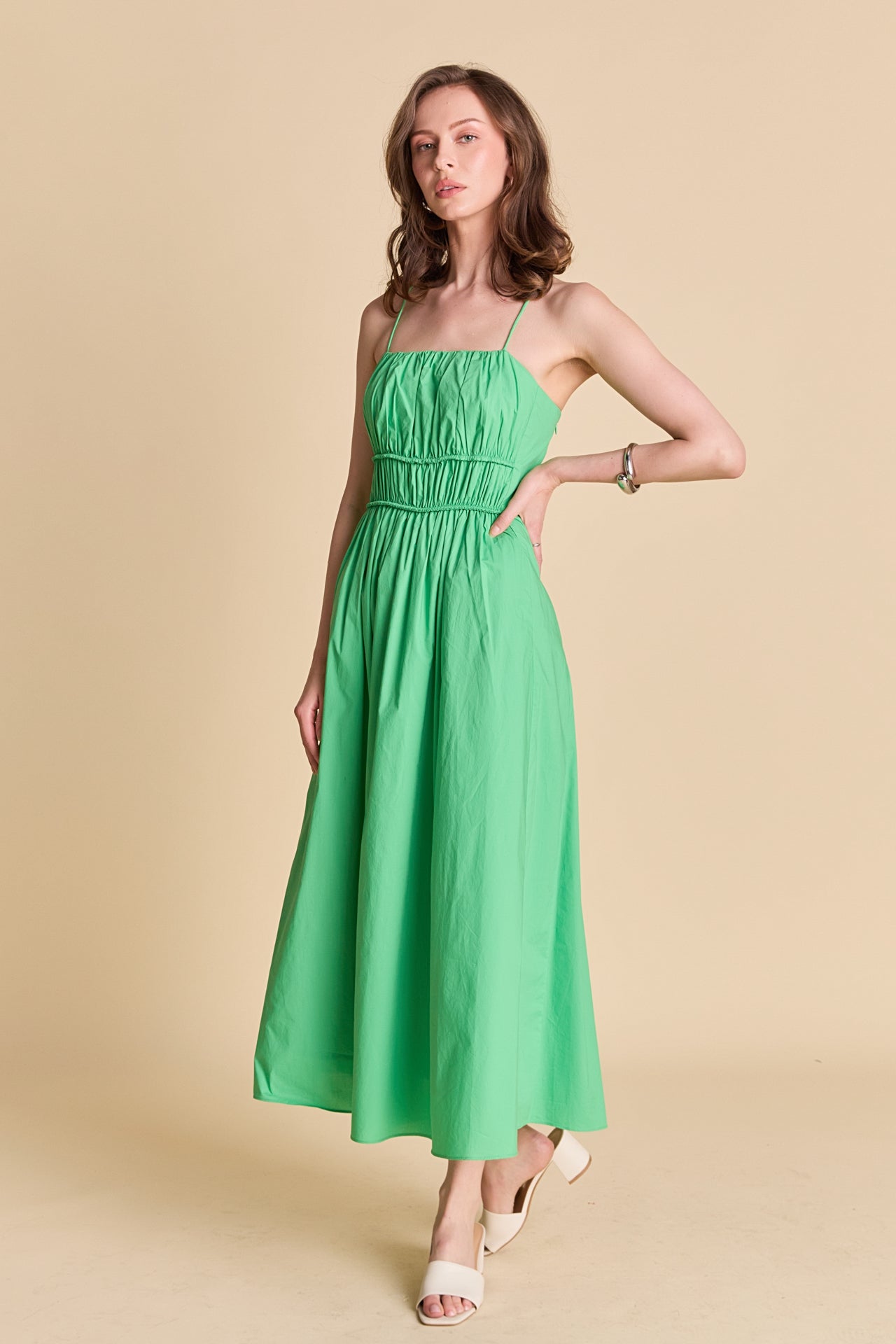 ENGLISH FACTORY - Sleeveless Midi Dress - DRESSES available at Objectrare