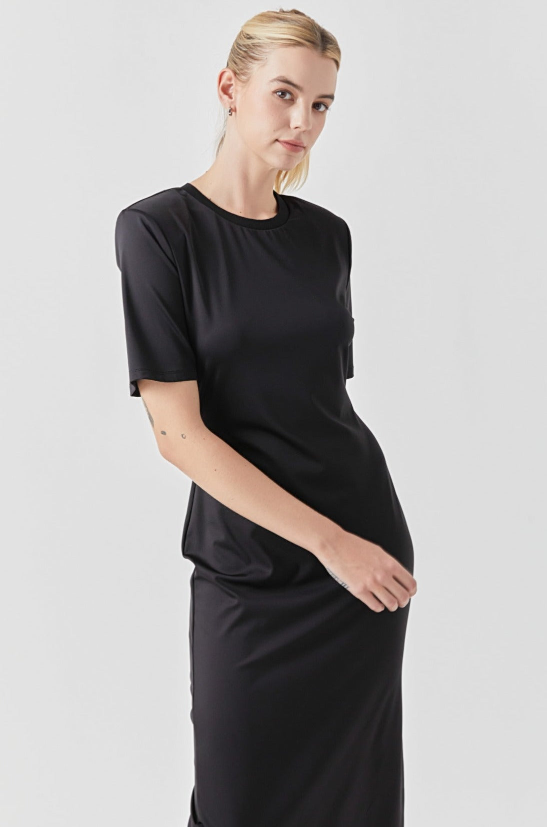 GREY LAB - Power Shoulder Maxi Dress - DRESSES available at Objectrare