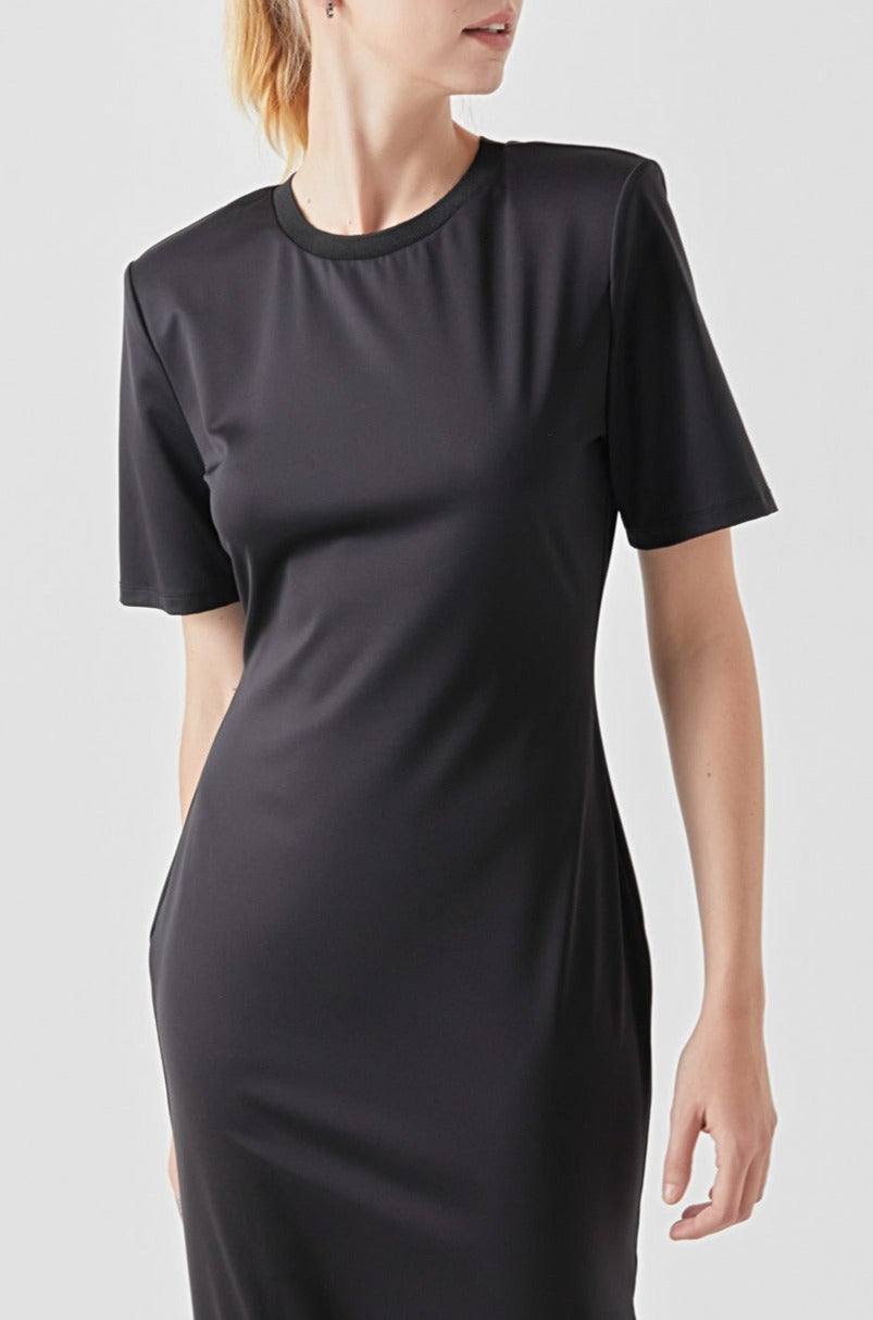 GREY LAB - Power Shoulder Maxi Dress - DRESSES available at Objectrare