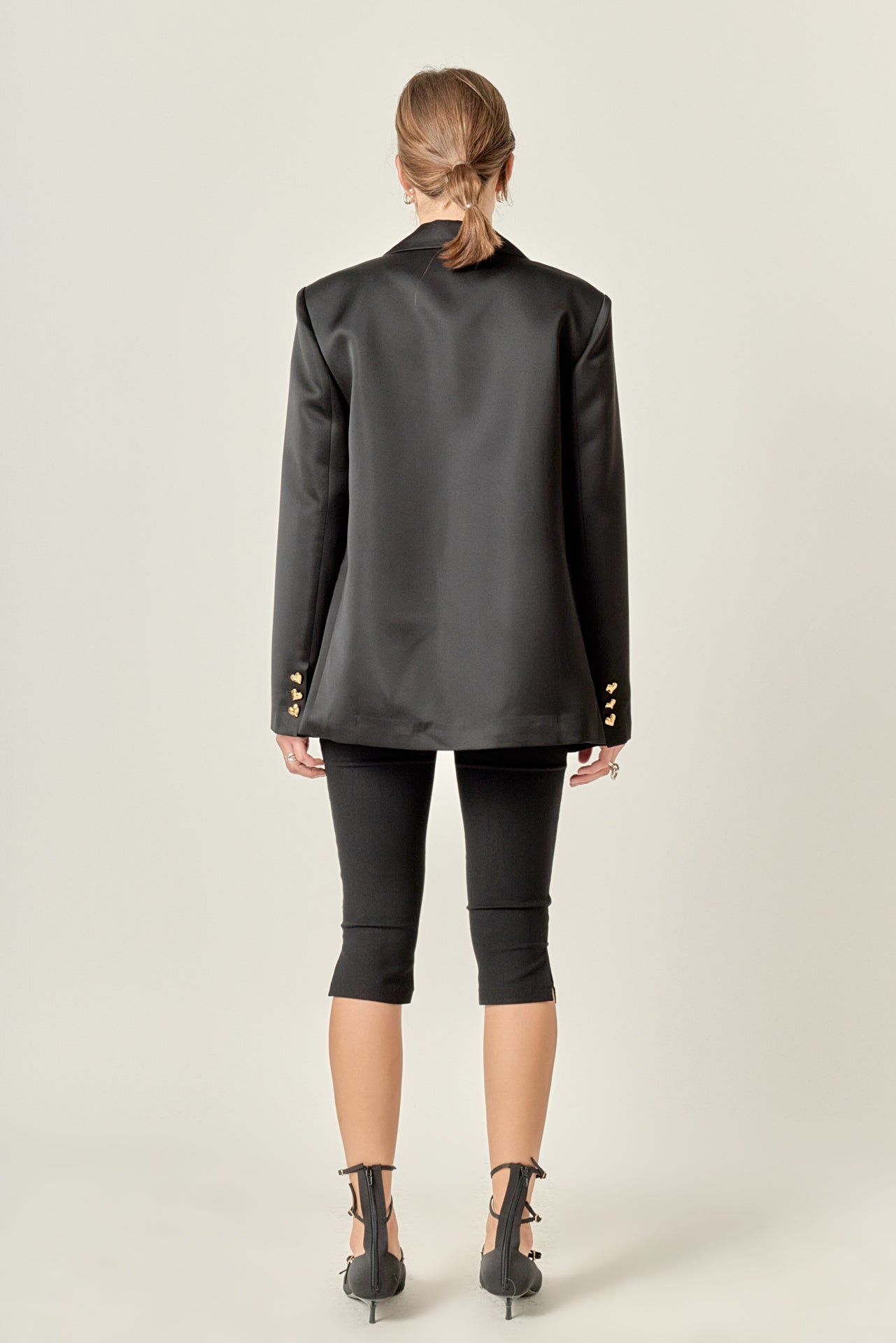 The Amoura Satin Blazer