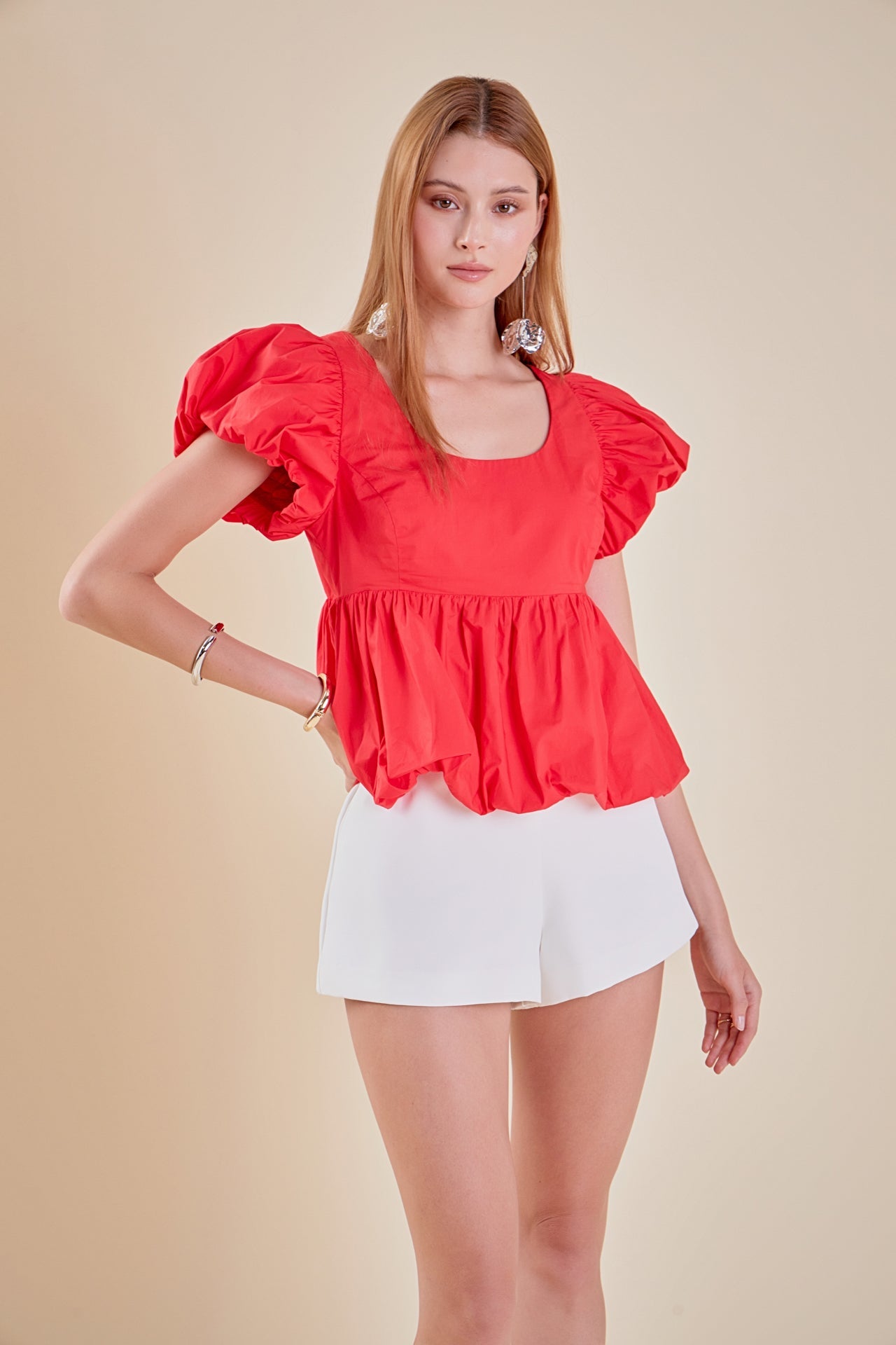 ENGLISH FACTORY - Bubble Hem Top - TOPS available at Objectrare