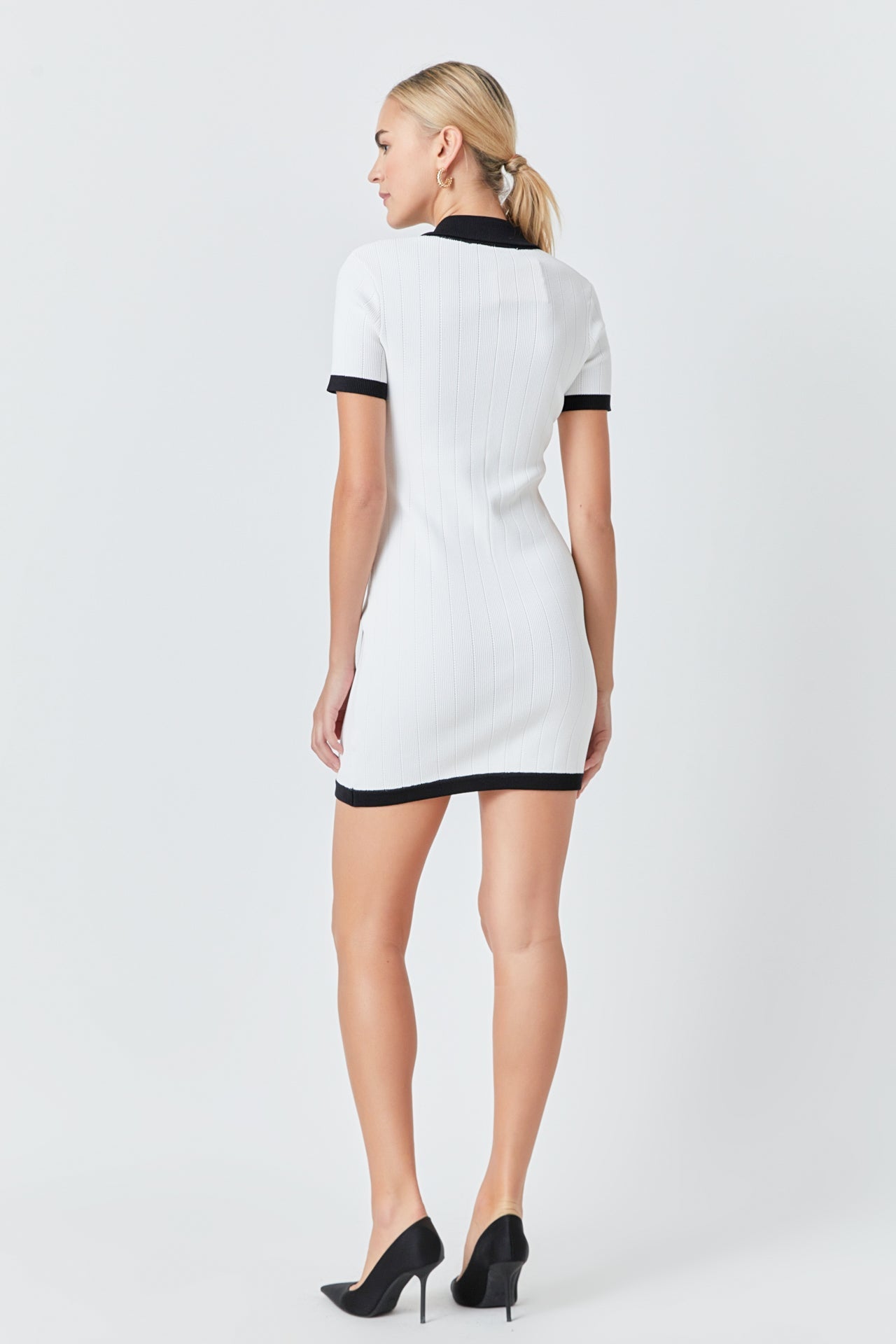 ENDLESS ROSE - Polo Mini Knit Dress - DRESSES available at Objectrare