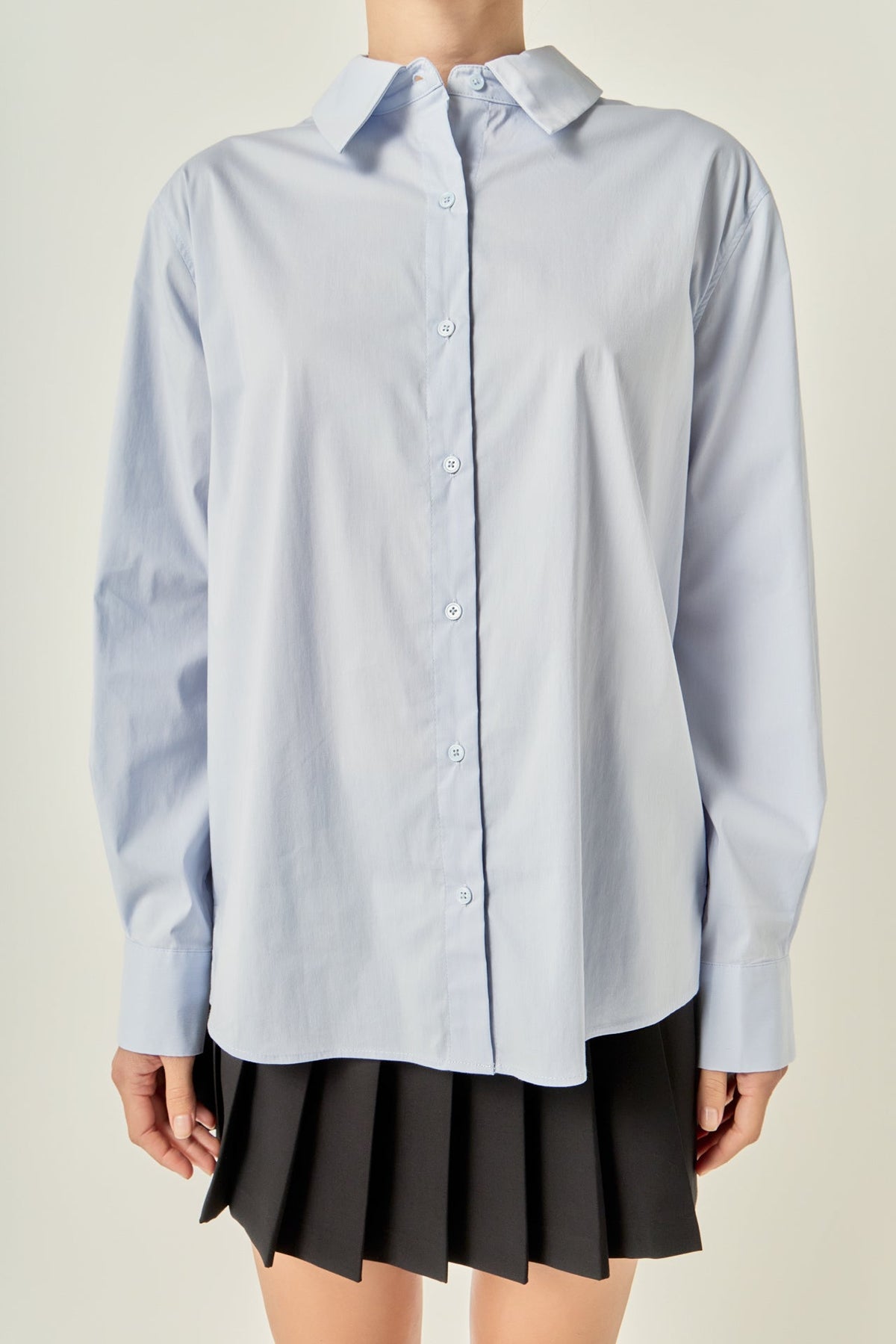 ENGLISH FACTORY - Oversized Button Down Shirt - SHIRTS & BLOUSES available at Objectrare
