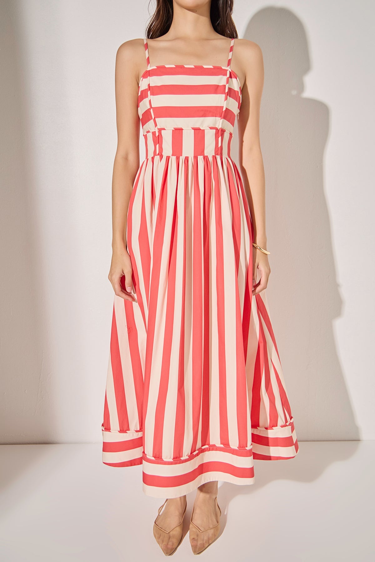 Bold Stripe Midi Dress