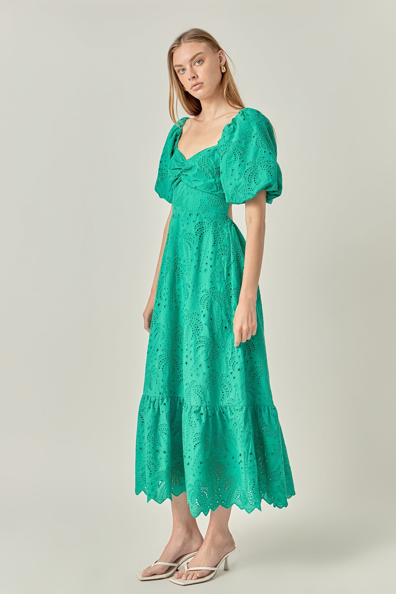 ENGLISH FACTORY - The Sienna Embroidered Resort Maxi Dress - DRESSES available at Objectrare