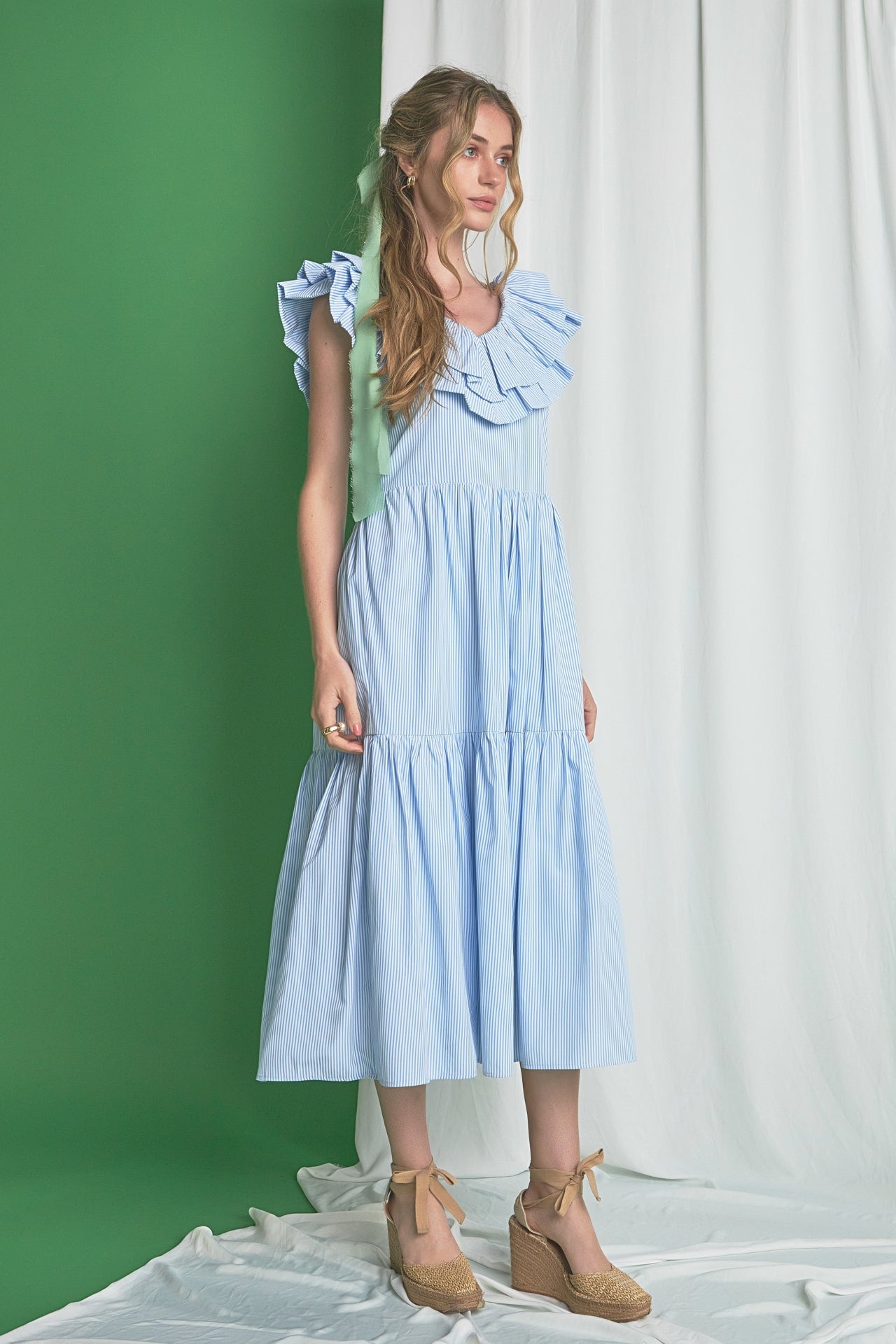 ENGLISH FACTORY - Ruffle Maxi Dress - DRESSES available at Objectrare