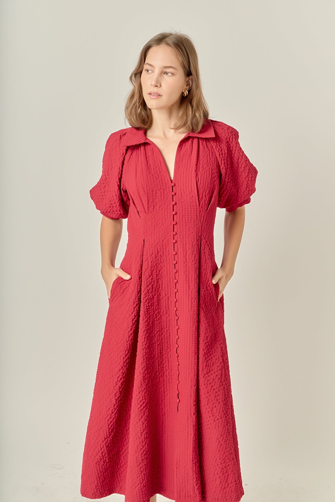 ENGLISH FACTORY - Shirt Midi Dress - DRESSES available at Objectrare