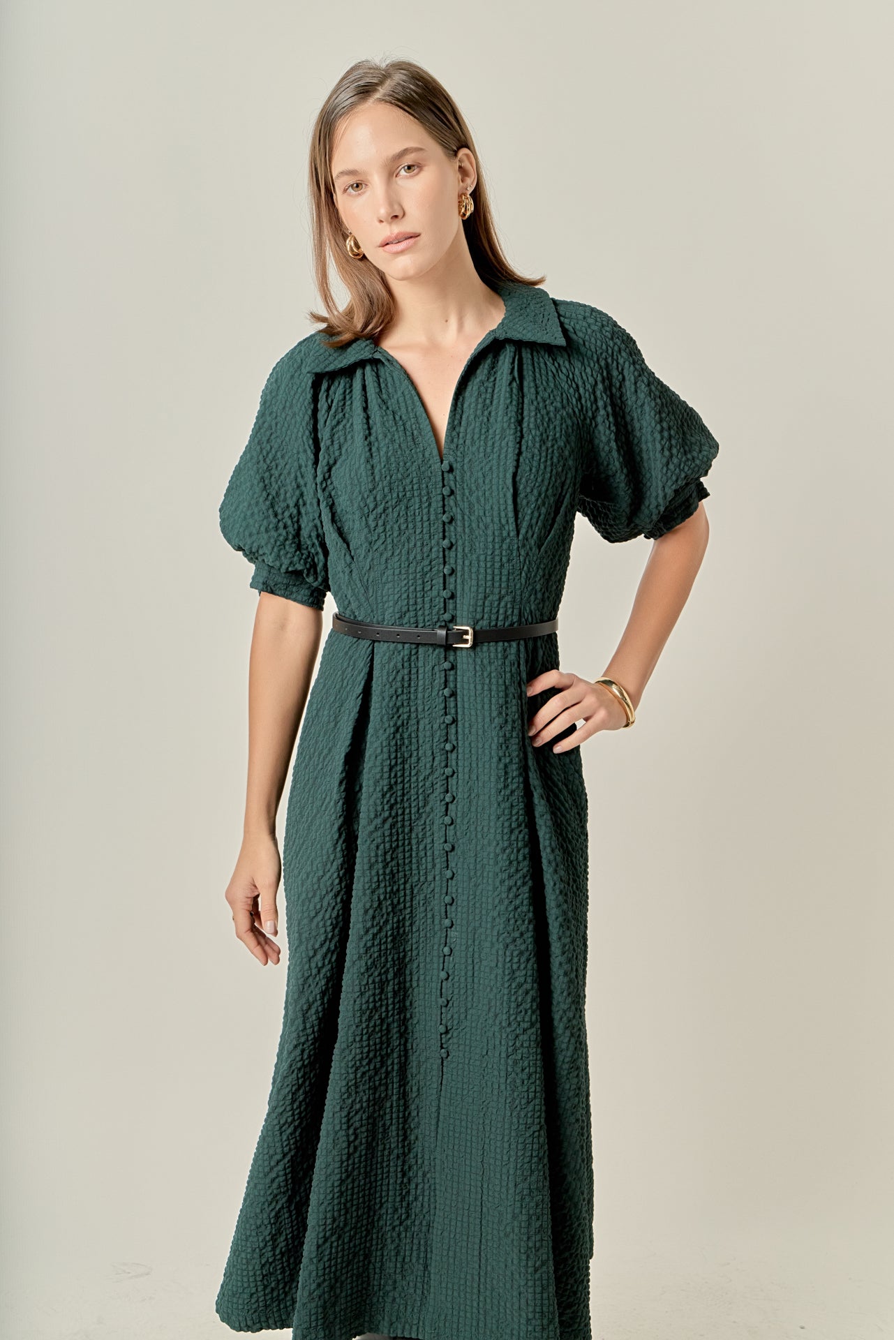 ENGLISH FACTORY - Shirt Midi Dress - DRESSES available at Objectrare