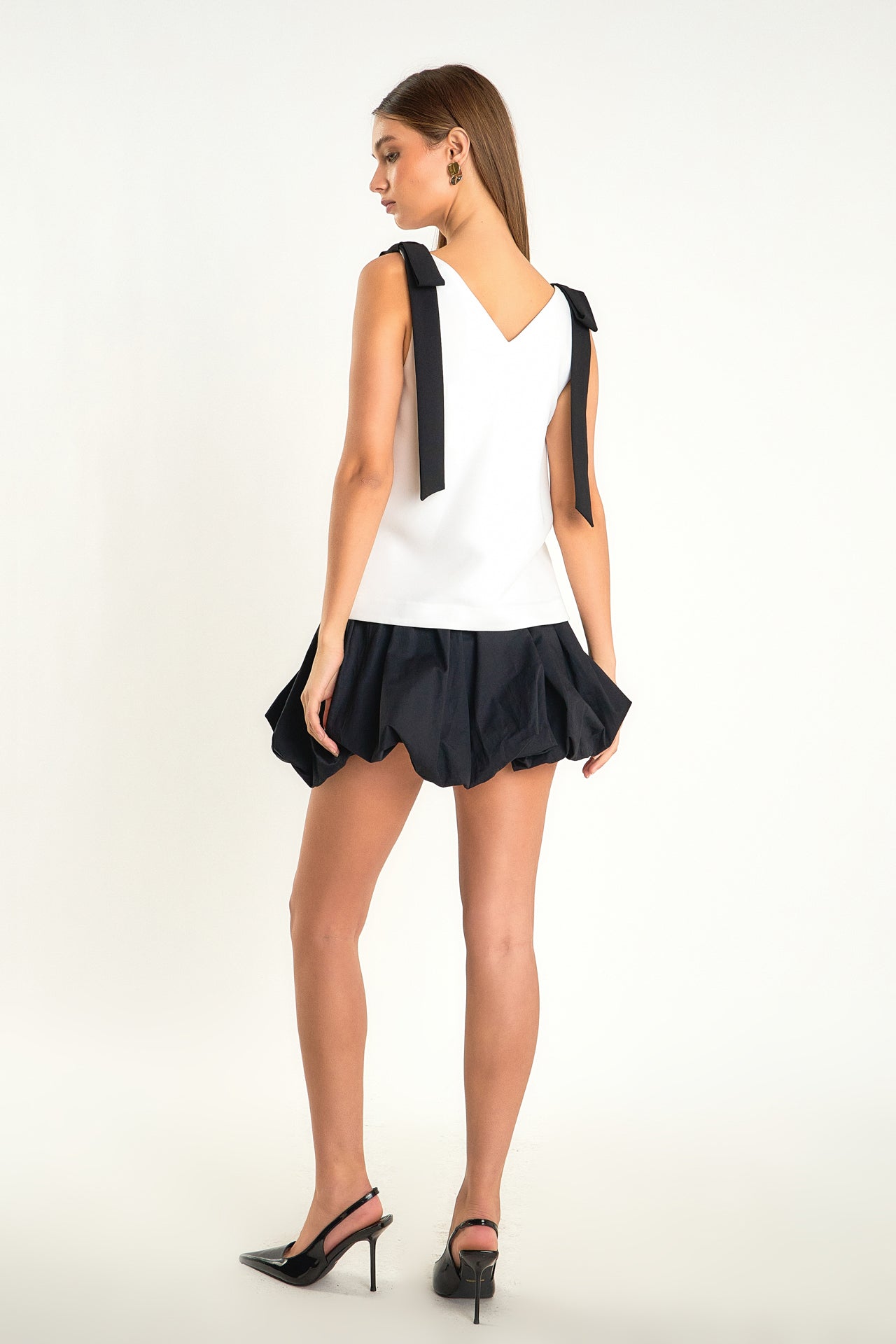 ENDLESS ROSE - Bow Detailed Top - TOPS available at Objectrare